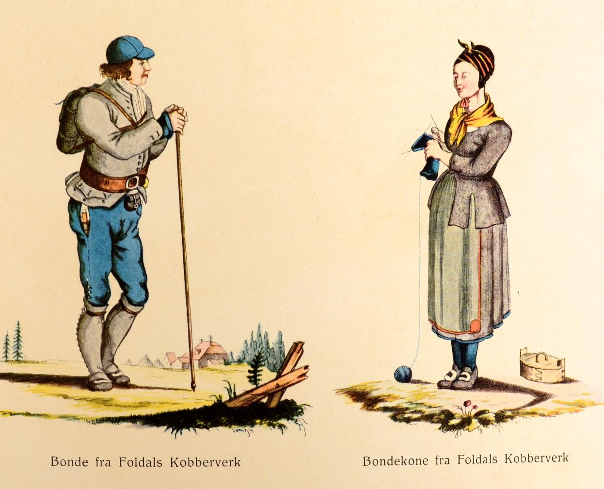 Costumes folkloriques norvégiens 'Norske Folkedragter' 1ère édition en vente 13