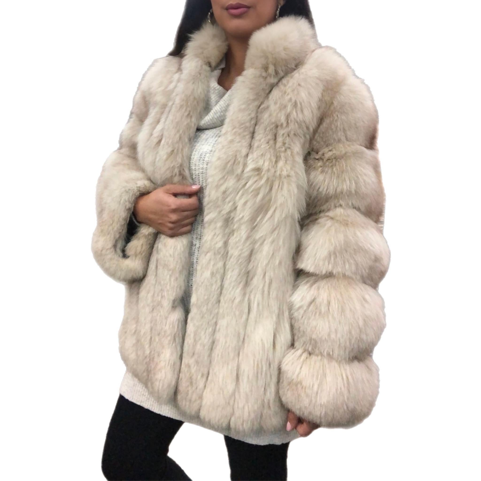 Norwegian Fox Fur coat (Size 8 -S) For Sale 1