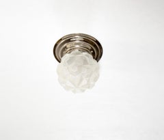 Norwegian Functionalist Flush Mount Ceiling Light, 1950s, UL-ready