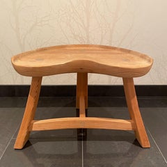Norwegian Hand-Crafted Stool Model 522 in Pine by Krogenaes Möbler