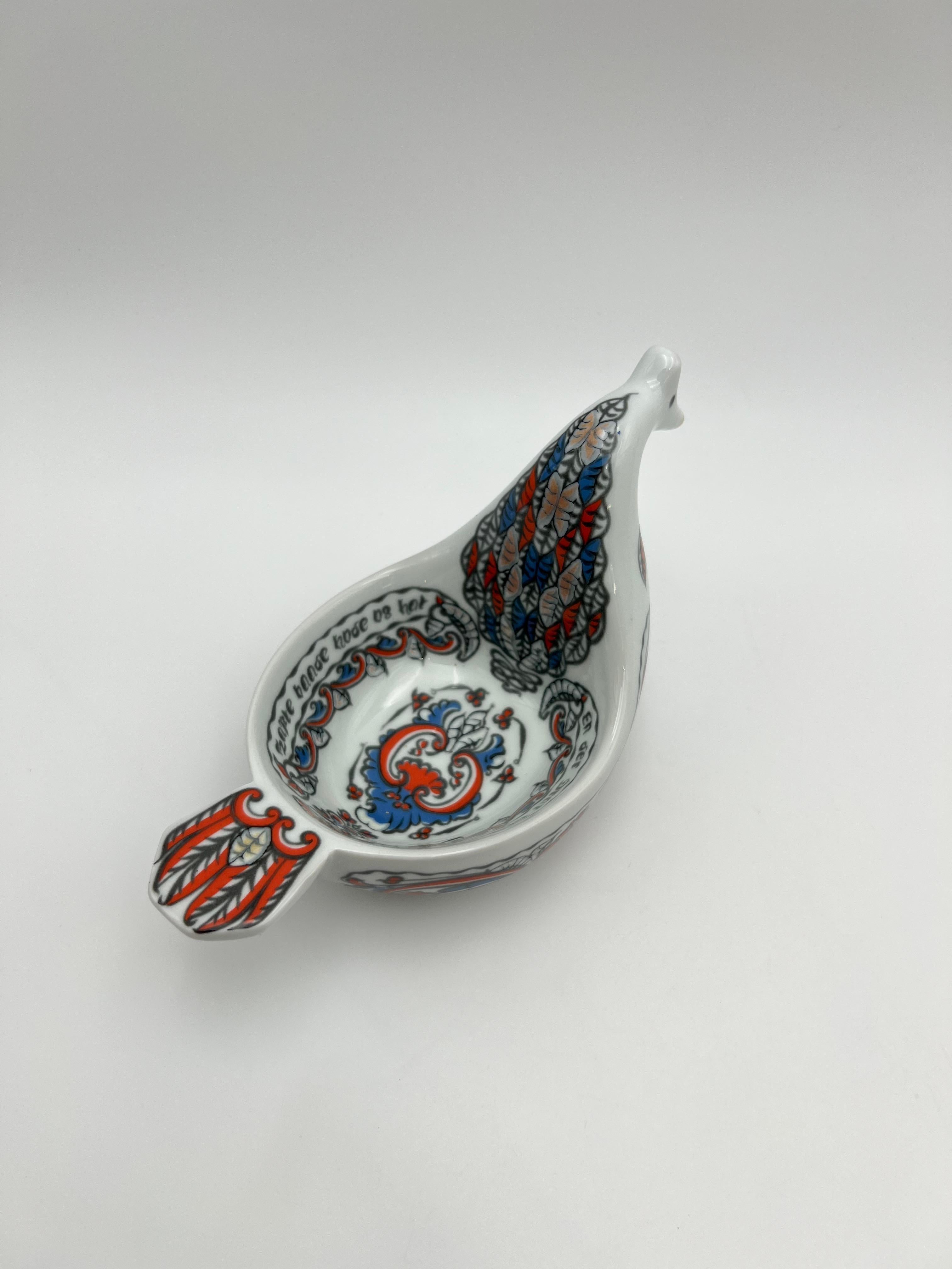 Norwegian Kjenge / Ølhøne with Telemark 1790 Rosemaling Pattern, Nordic Folk Art For Sale 1