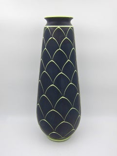 Norwegian Larholm Keramikk Scandinavian Modern Vase in Black and Green,  1950s at 1stDibs | larholm vase, larholm norway, larholm keramikk pris
