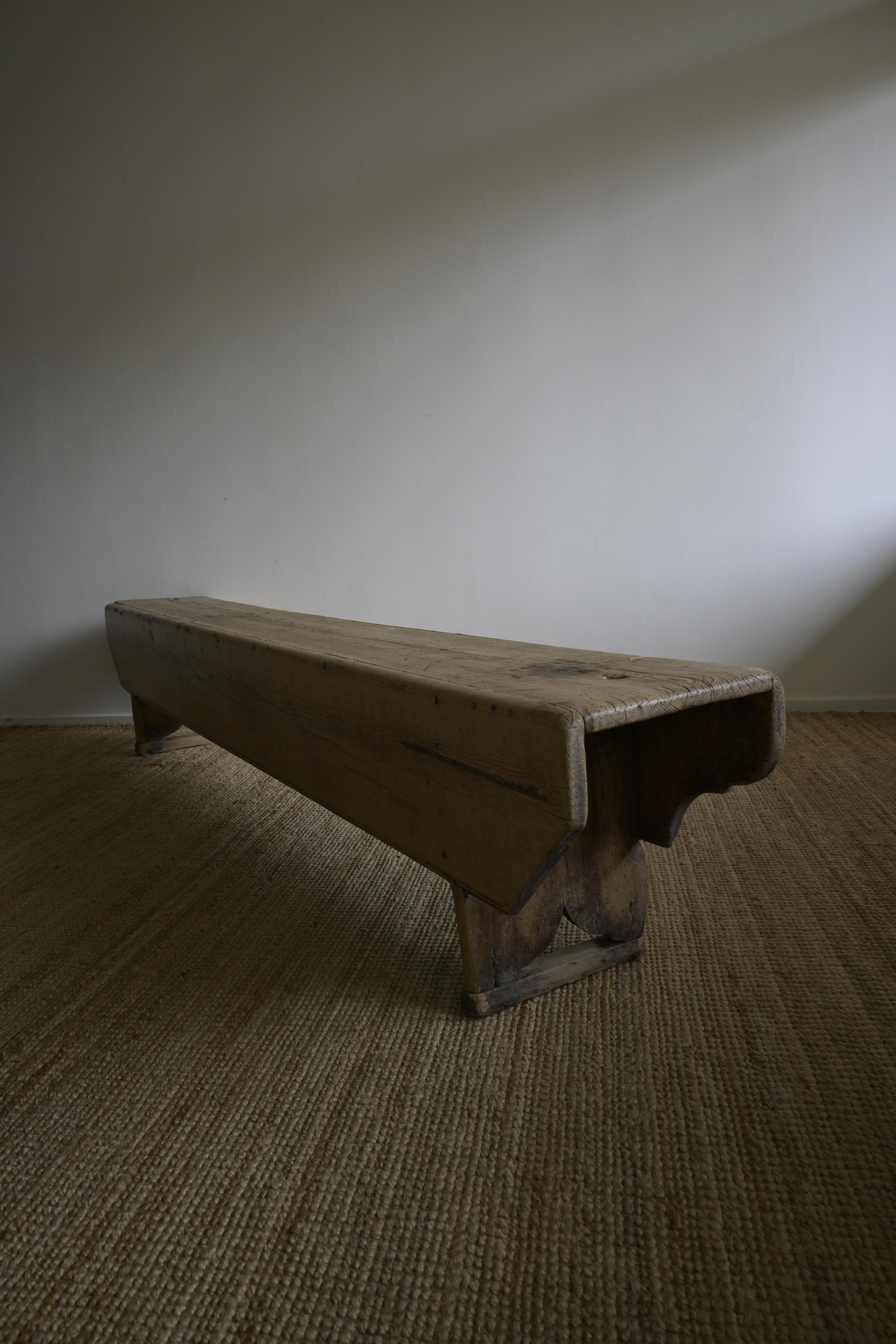 Norwegian Long Bench circa 1780 For Sale 4