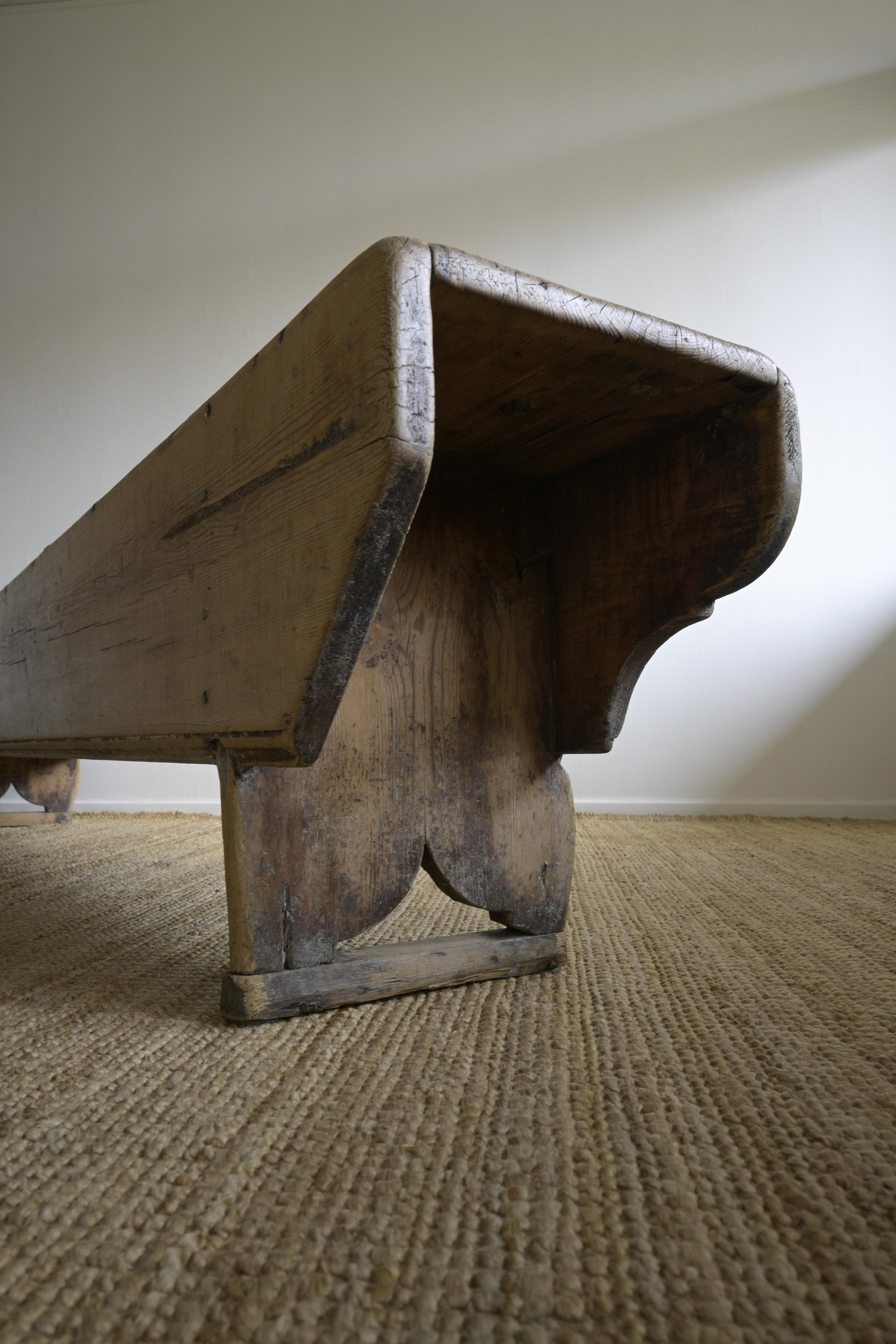 Norwegian Long Bench circa 1780 For Sale 7