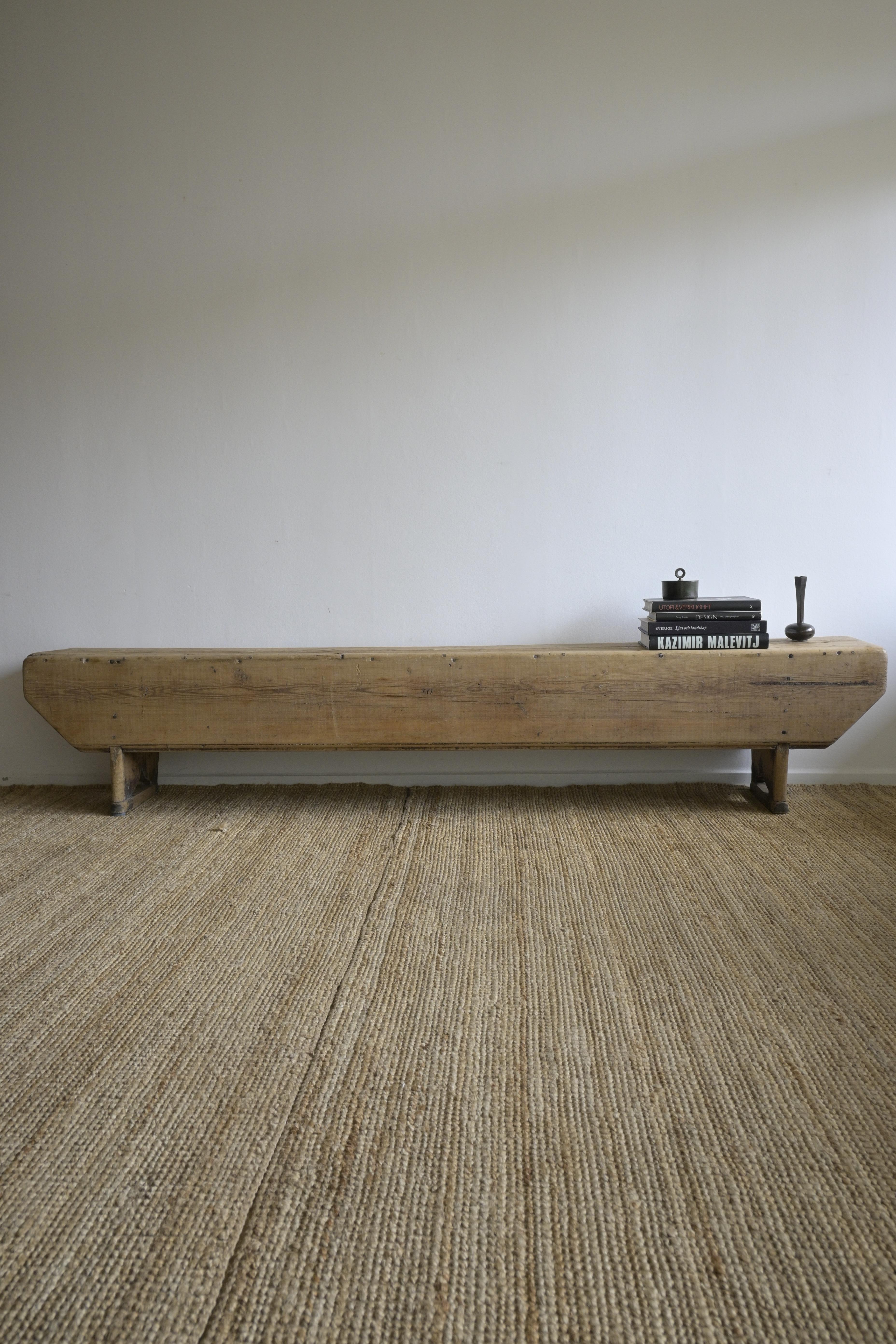 Pine Norwegian Long Bench circa 1780 For Sale