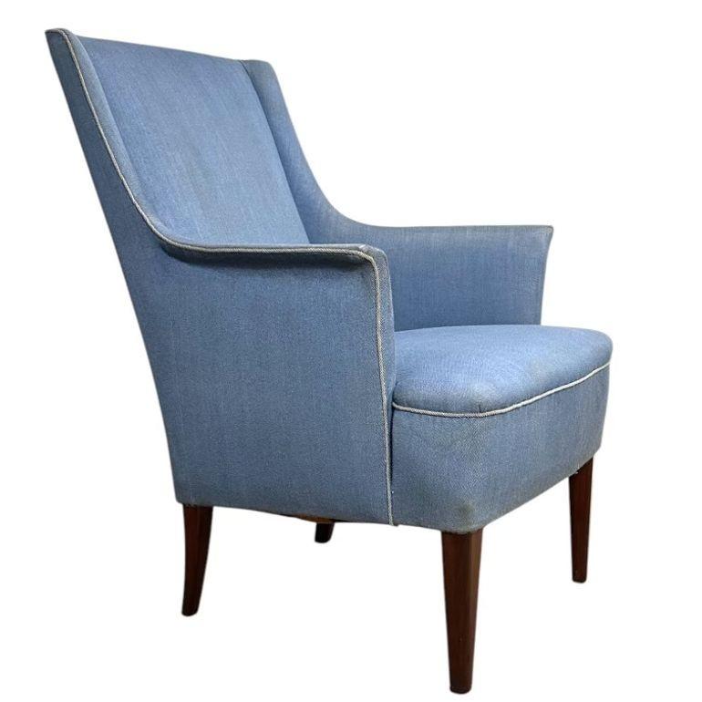 Mid-Century Modern Norwegian Lounge Chair, 1950 For Sale