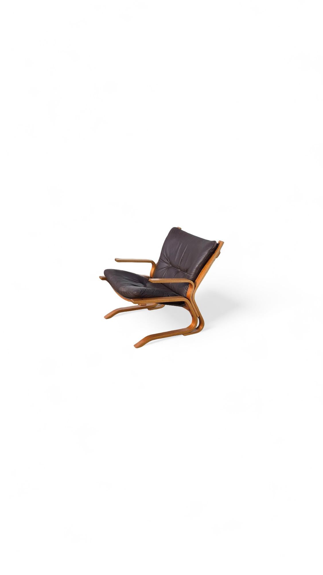 Mid-Century Modern Norwegian Lounge Chair by Oddvin Rykken for Rybo & Co. For Sale