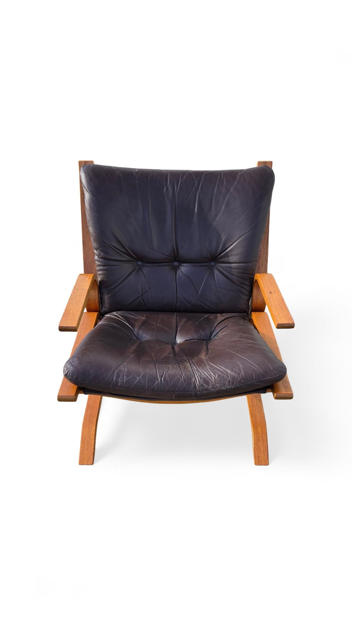 Norwegian Lounge Chair by Oddvin Rykken for Rybo & Co. For Sale 3