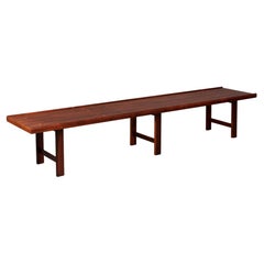 Norwegian Mid-century Modern Rosewood Bench