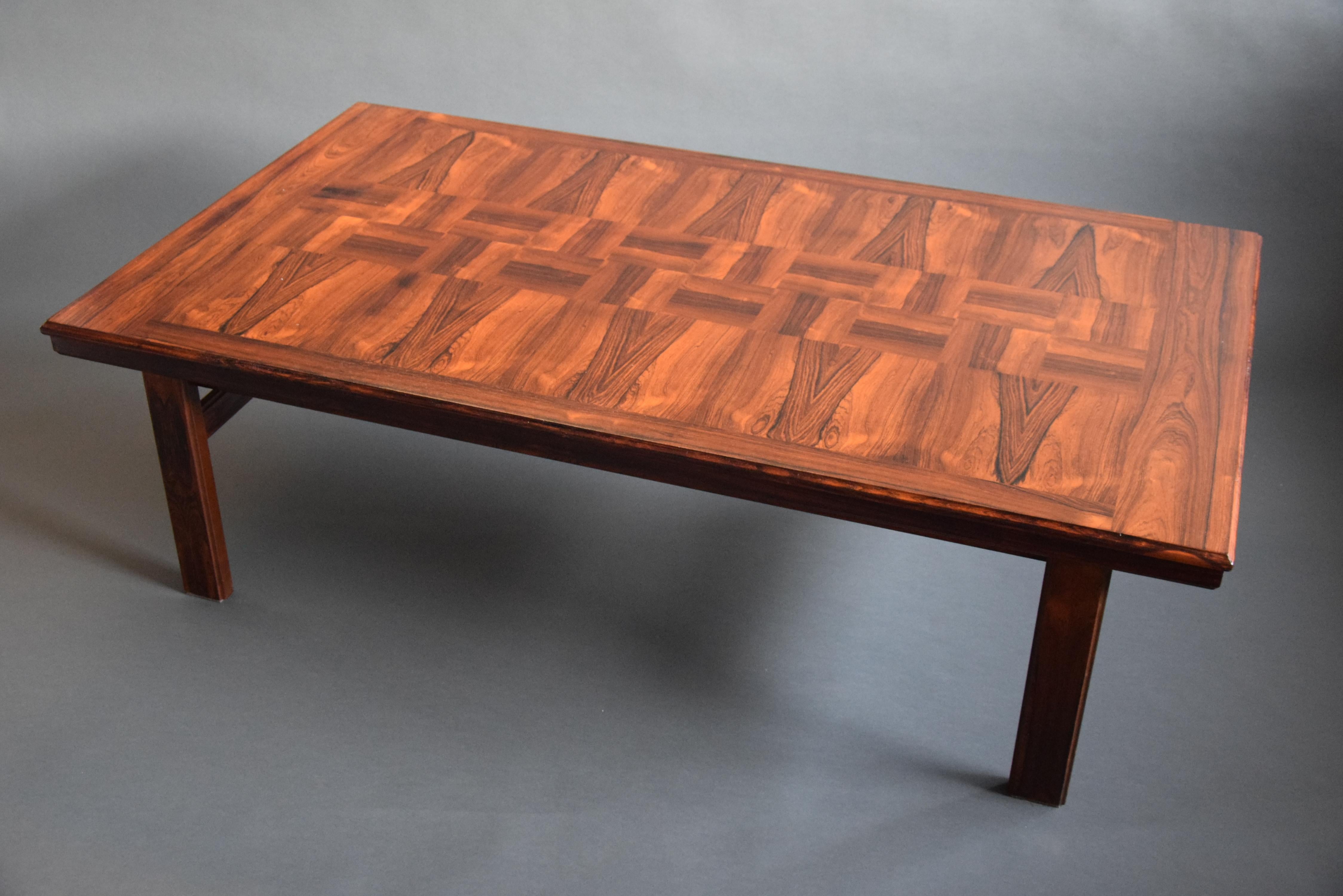 Norwegian Mid-Century Modern Wooden Coffee Table For Sale 5