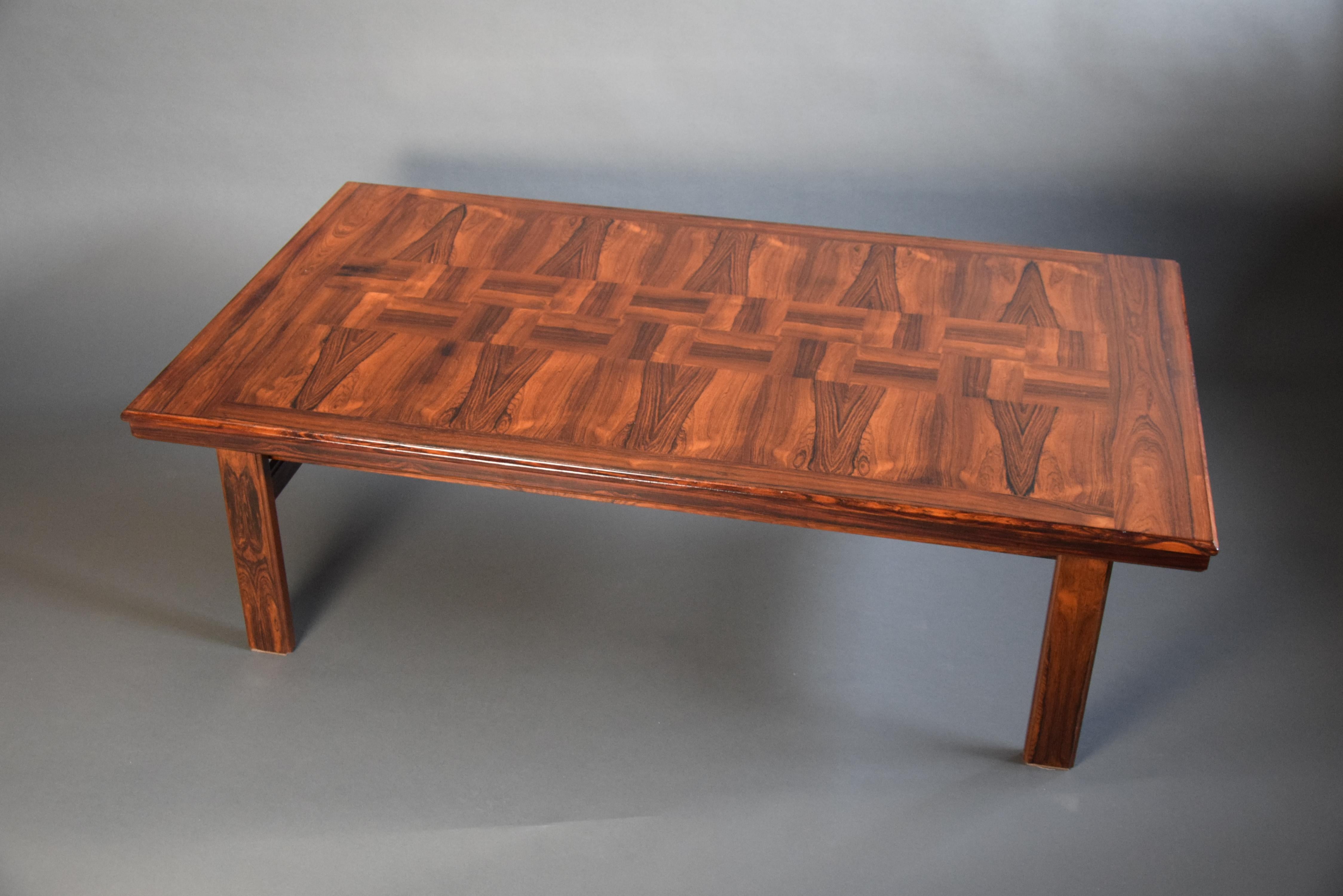 Norwegian Mid-Century Modern Wooden Coffee Table For Sale 8