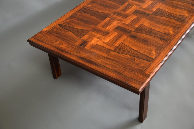 Norwegian MidCentury Modern Wooden Coffee Table For Sale at 1stDibs