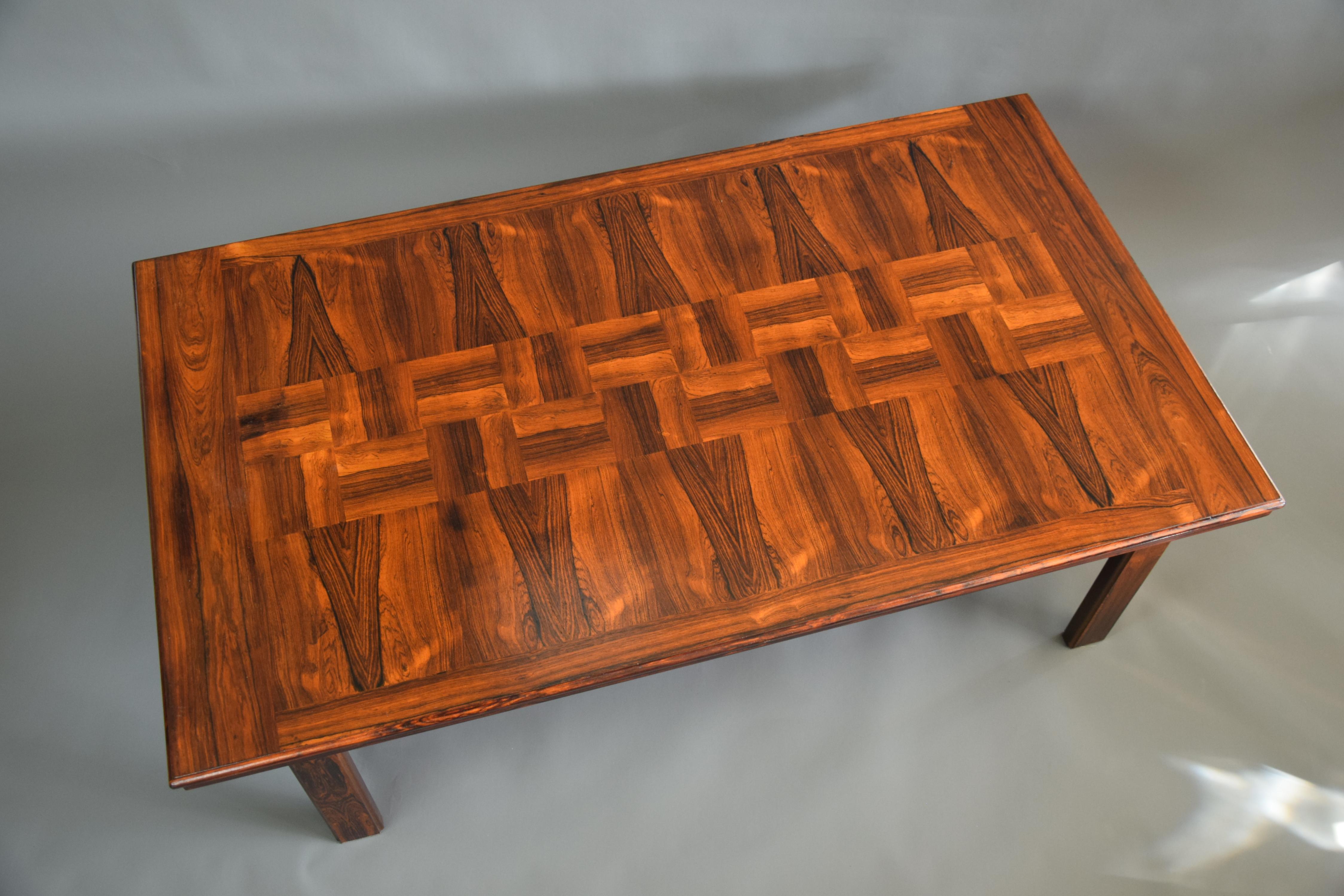 Norwegian Mid-Century Modern Wooden Coffee Table For Sale 3