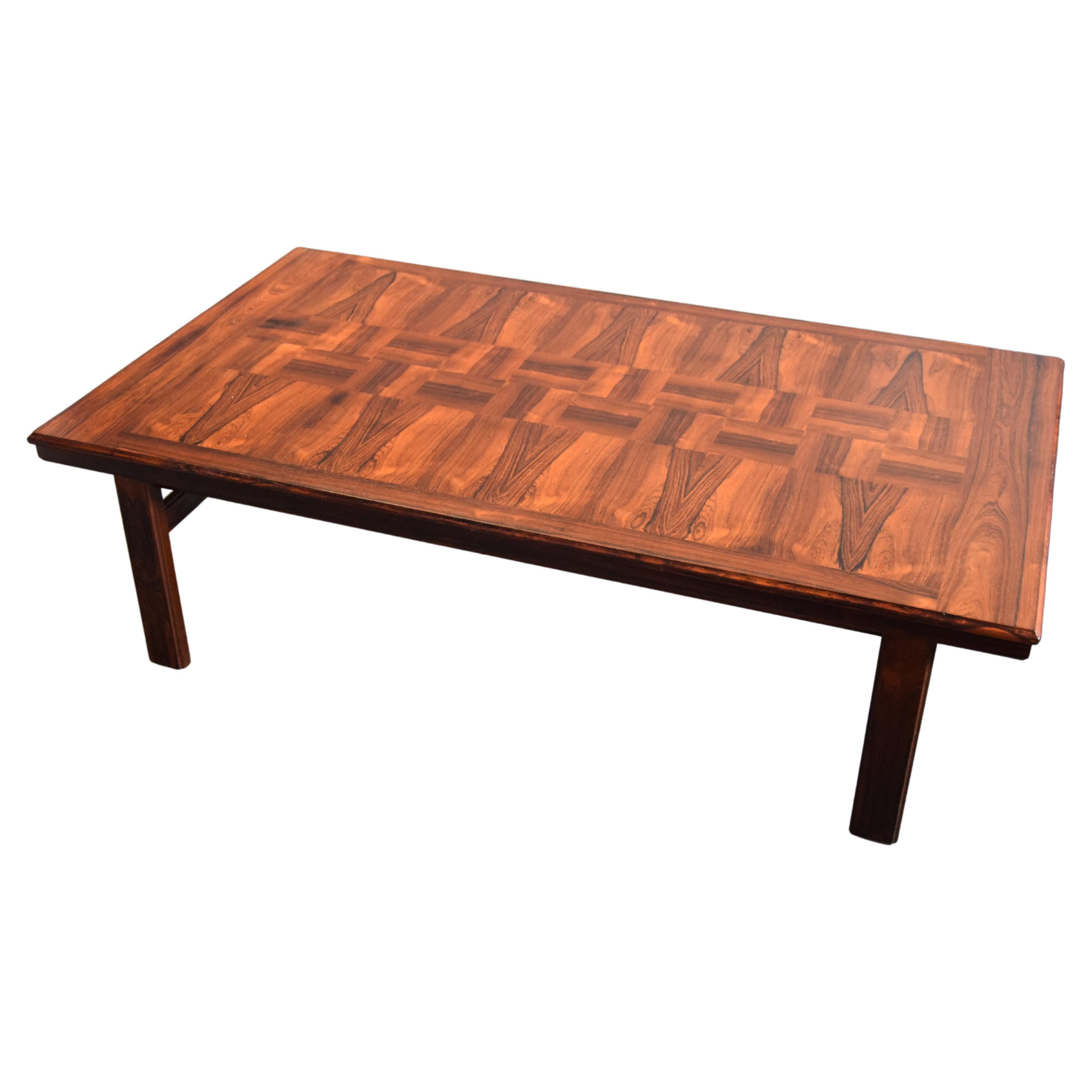 Norwegian Mid-Century Modern Wooden Coffee Table For Sale