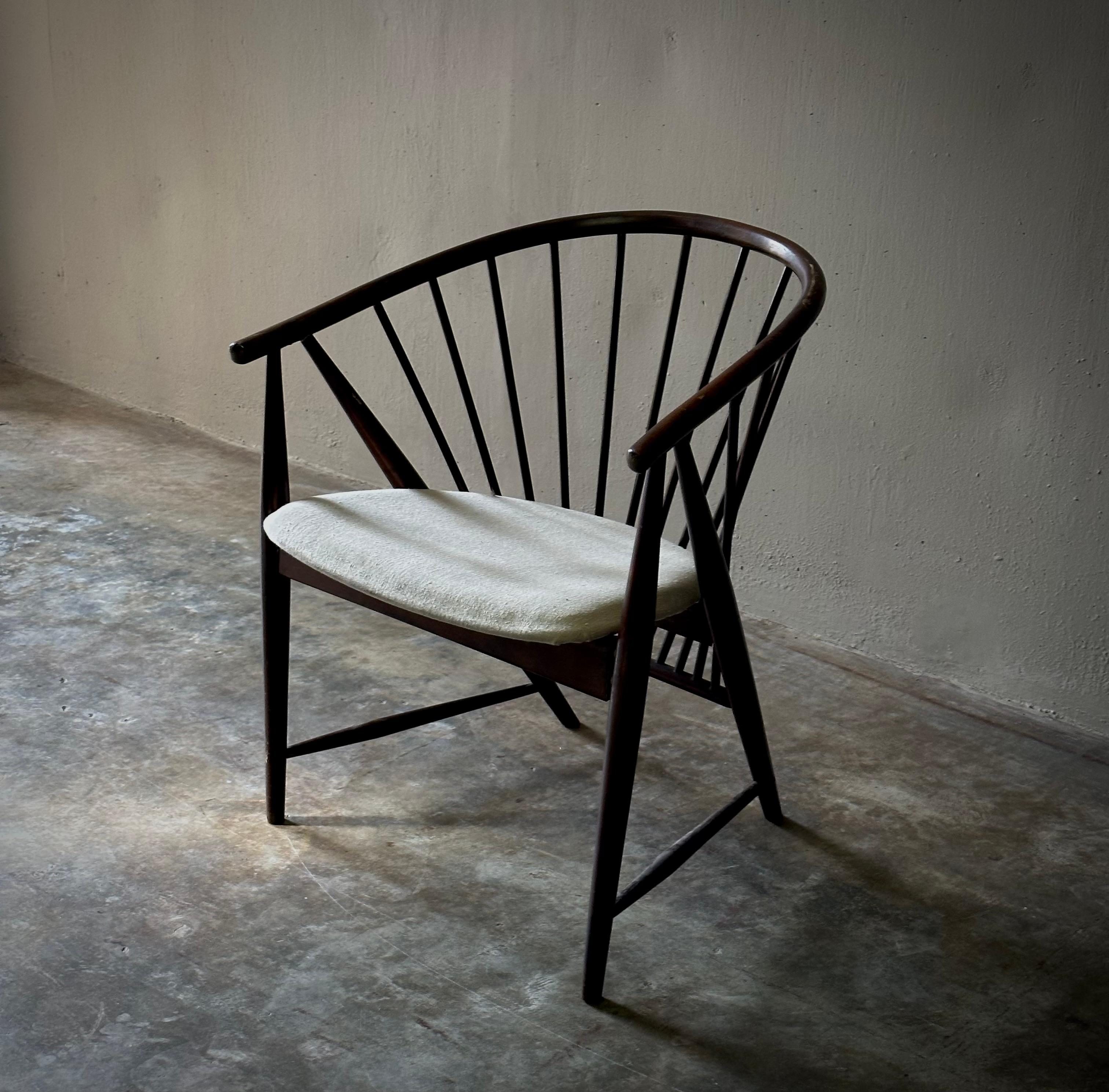 Mid-20th Century Norwegian Midcentury Wooden Chair