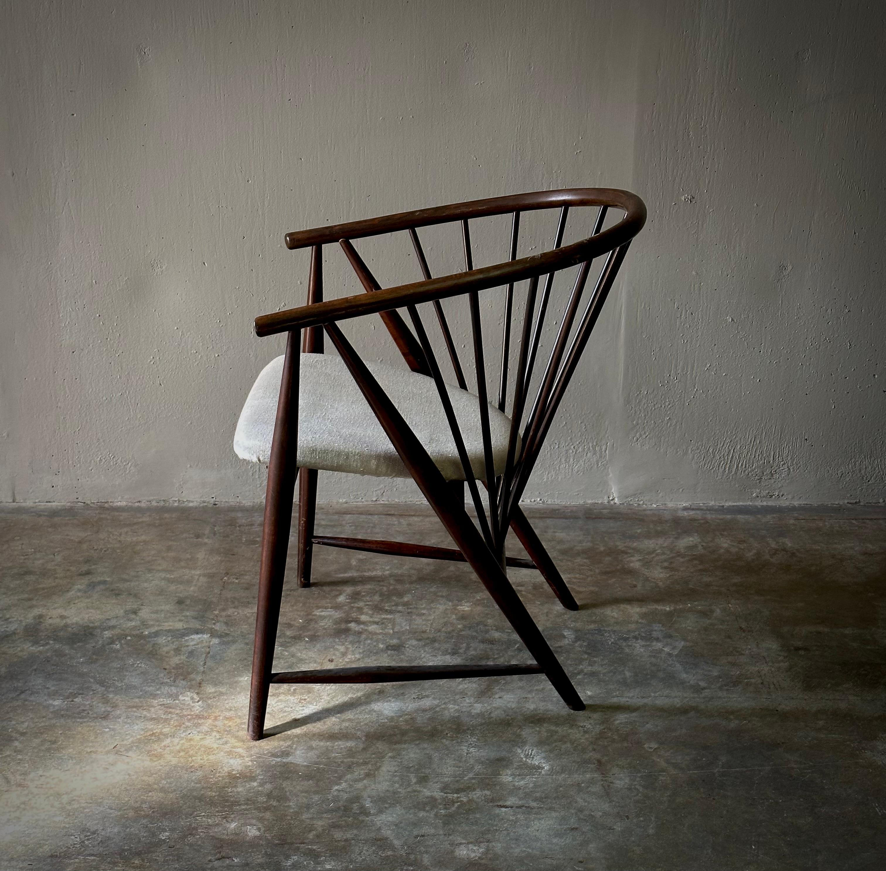 Norwegian Midcentury Wooden Chair 1