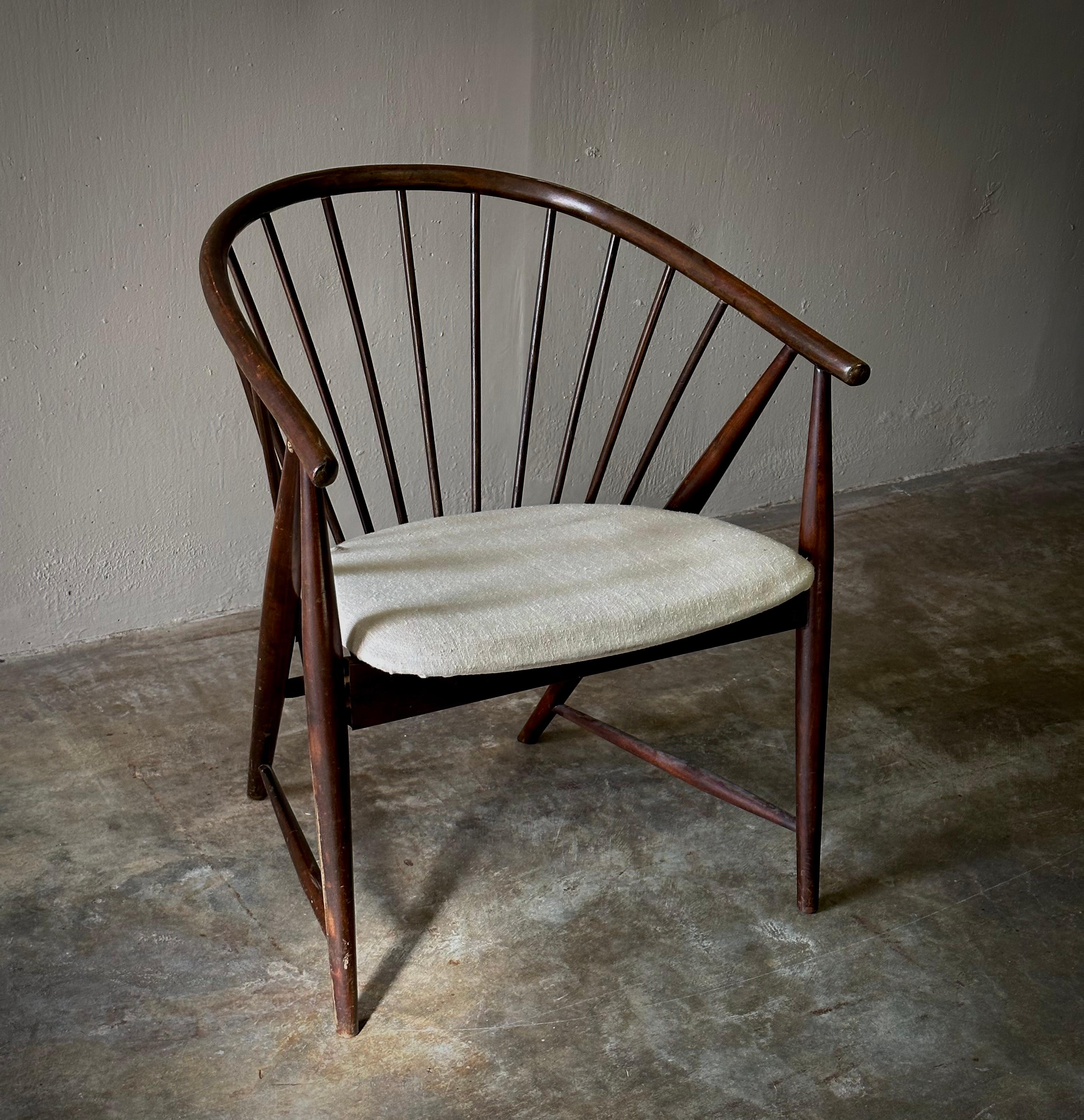 Norwegian Midcentury Wooden Chair 2