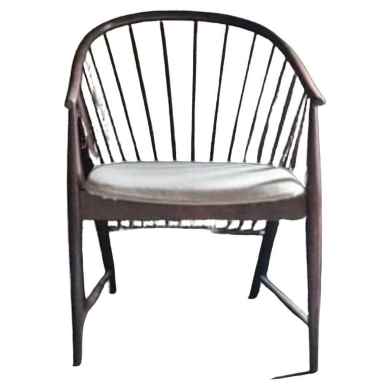 Norwegian Midcentury Wooden Chair For Sale at 1stDibs