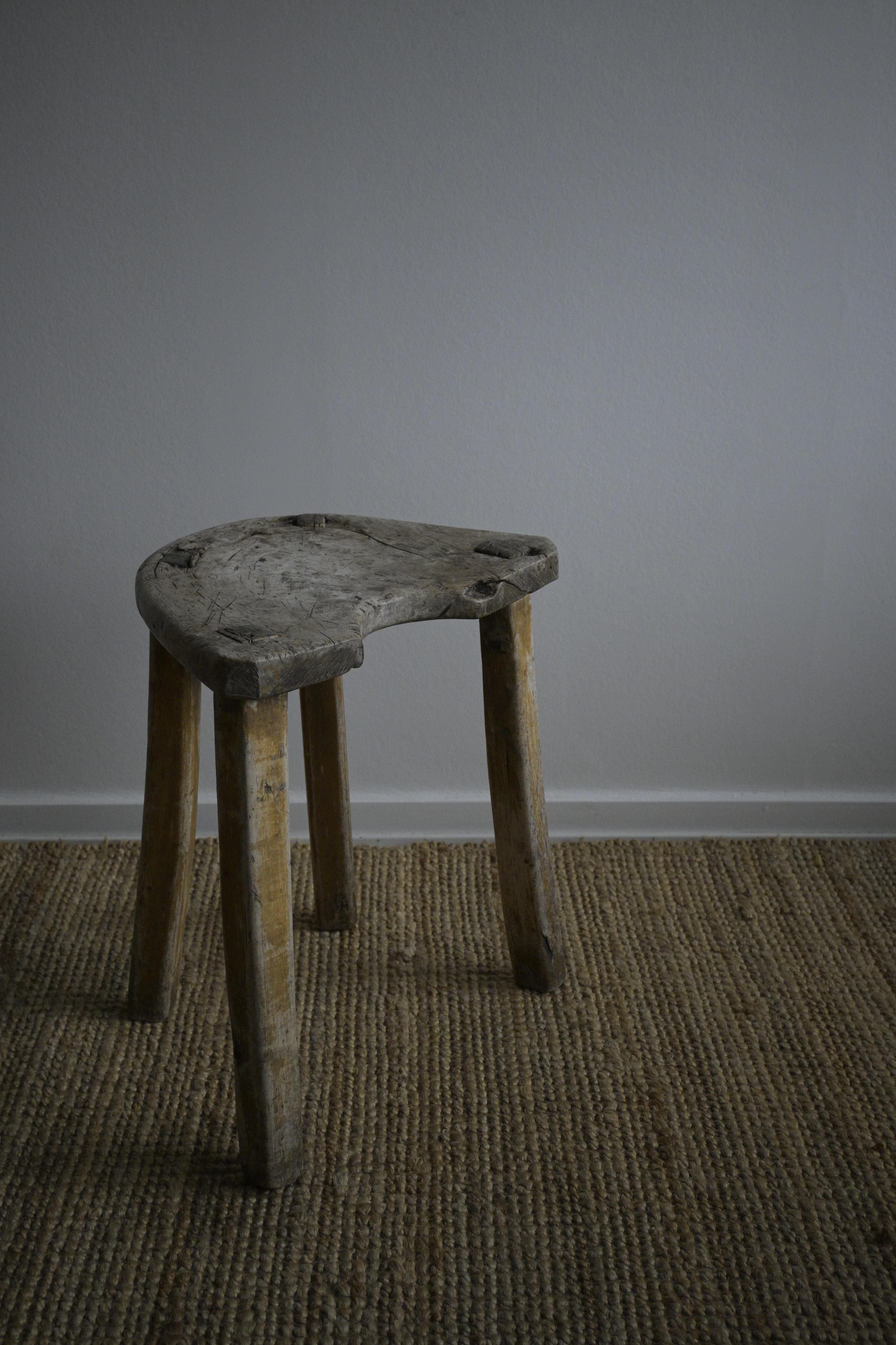 Norwegian Milking Stool early 18th-century For Sale 3