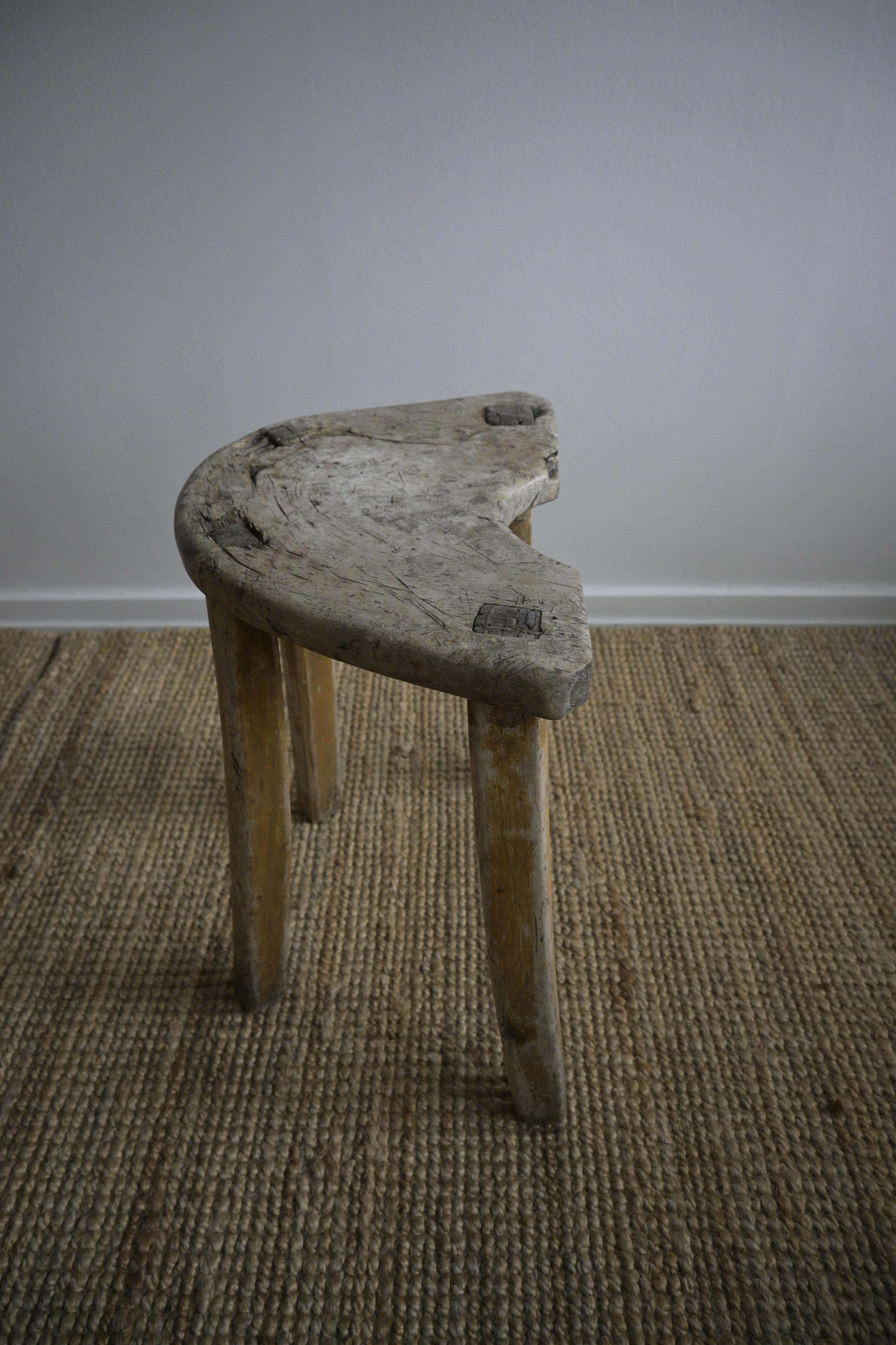 Norwegian Milking Stool early 18th-century For Sale 4