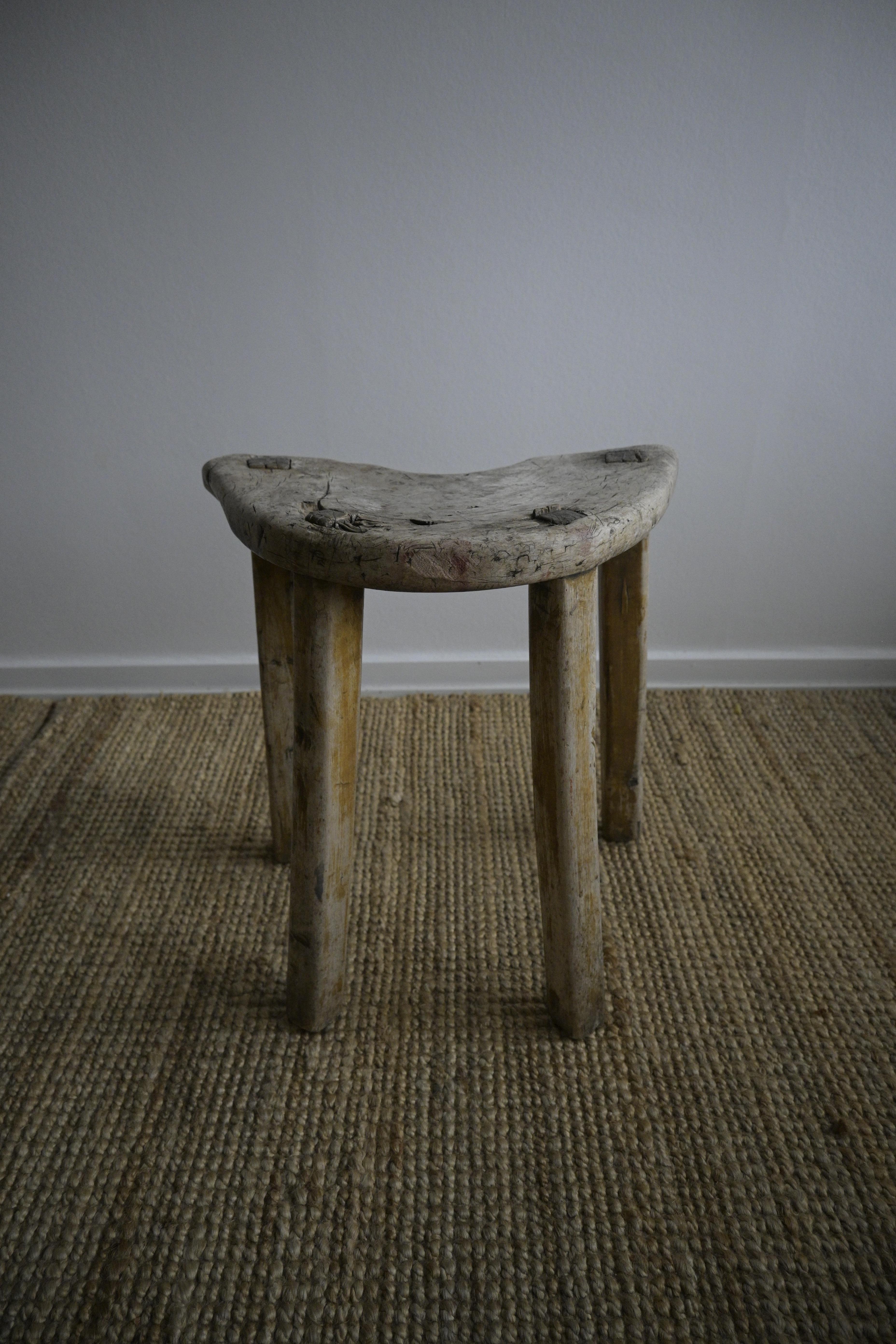 Norwegian Milking Stool early 18th-century For Sale 6