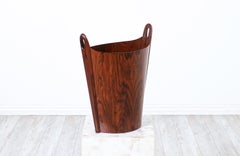Restaurato con perizia - Cestino norvegese moderno in legno di palissandro di Einar Barnes