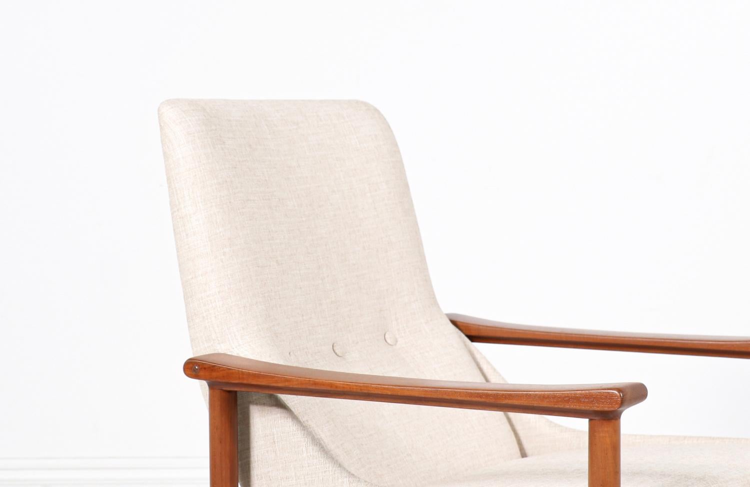 Fabric Expertly Restored - Ingmar Relling Model-251 Teak Lounge Chairs