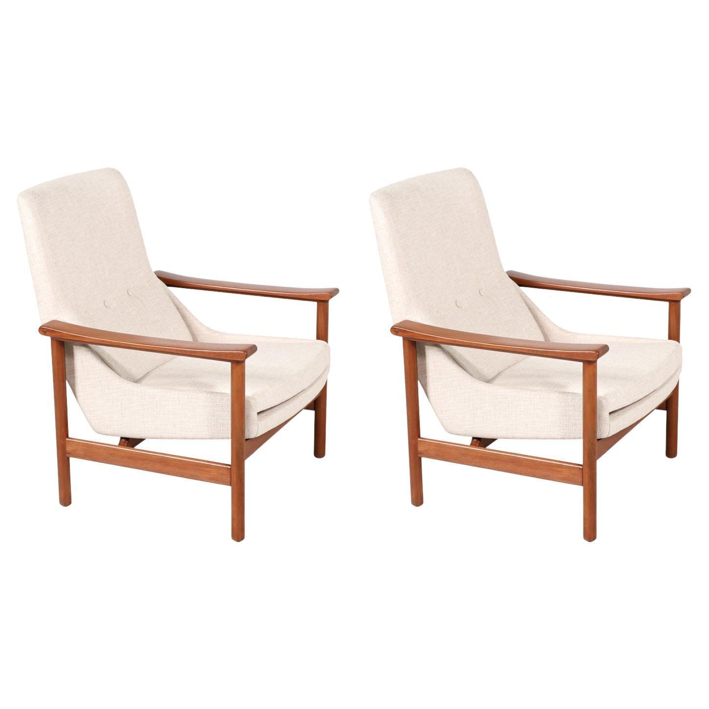 Expertly Restored - Ingmar Relling Model-251 Teak Lounge Chairs