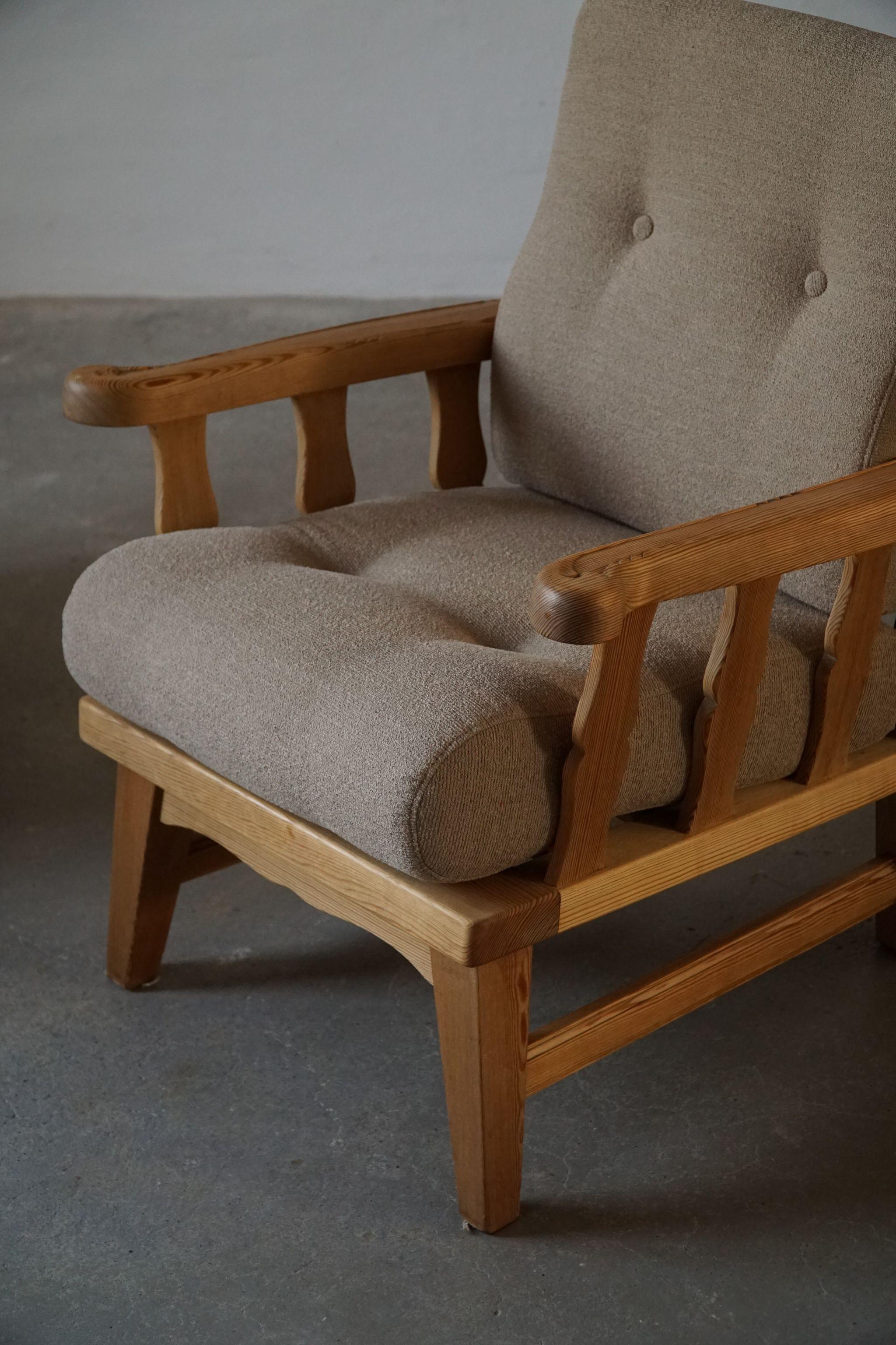 Norwegian Modern Solid Pine Lounge Chairs by Krogenæs Möbler, 1960s 2