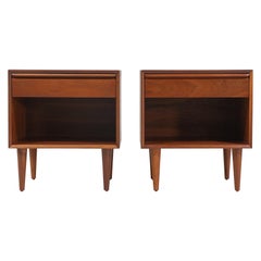 Norwegian Modern Walnut Nightstands by Westnofa