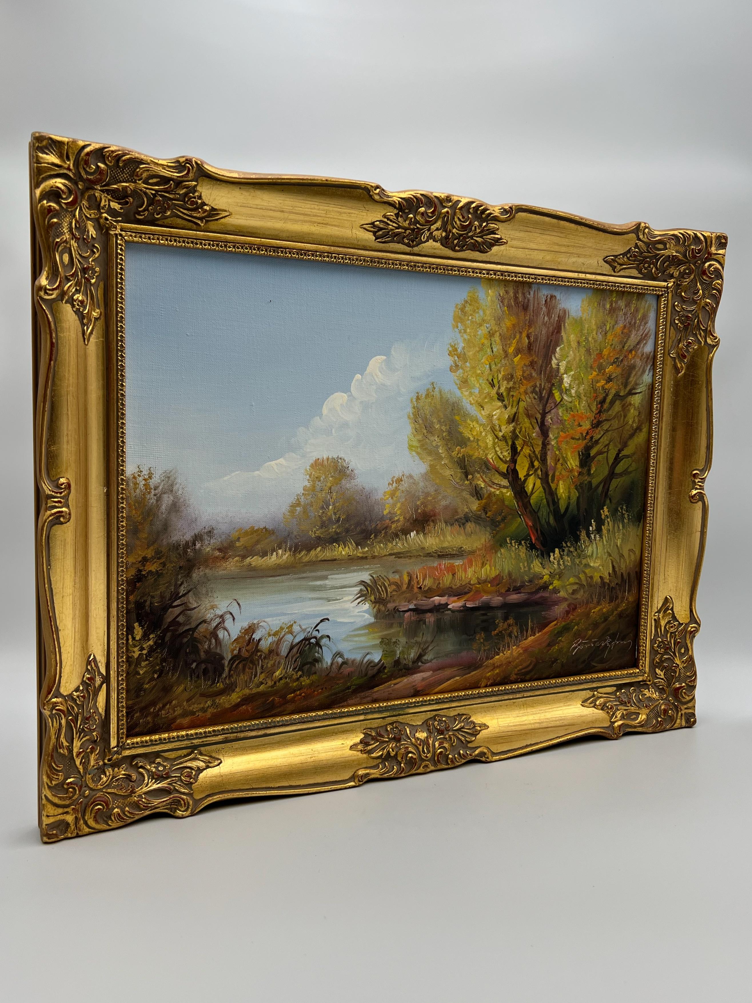 Dipinto a mano Pittura a olio norvegese 