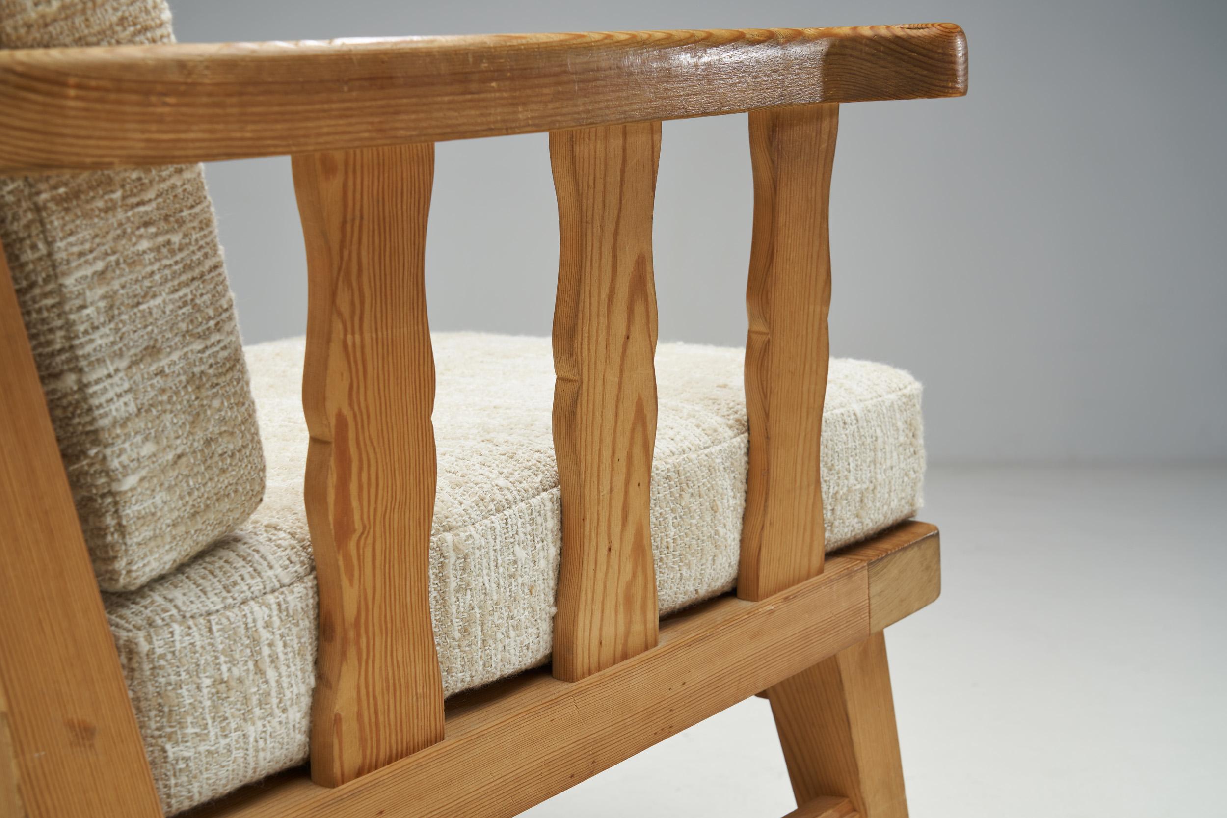 Norwegian Pine Armchairs by Krogenäs Möbler, Norway 1950s For Sale 4