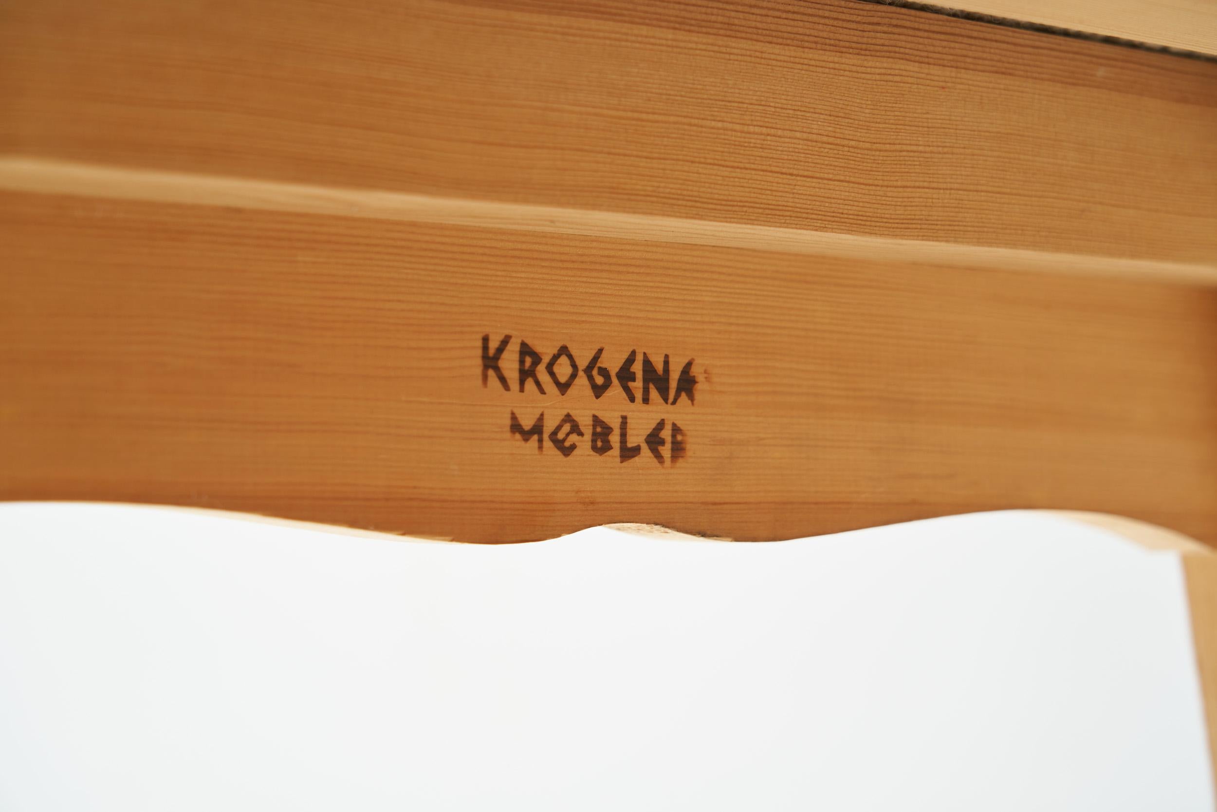 Norwegian Pine Armchairs by Krogenäs Möbler, Norway 1950s For Sale 12
