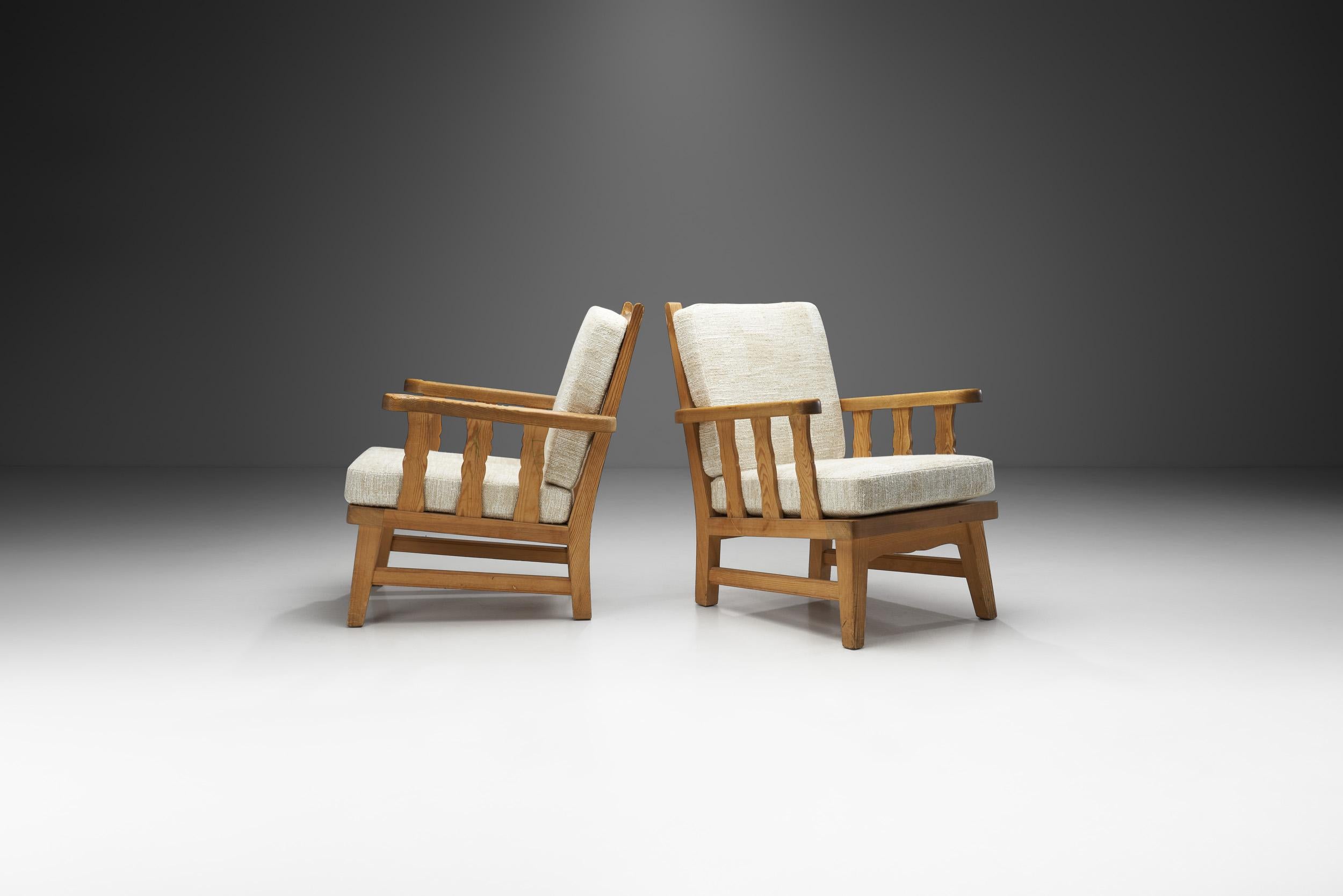 Norwegische Sessel aus Kiefernholz von Krogens Mbler, Norwegen, 1950er Jahre  (Skandinavische Moderne) im Angebot