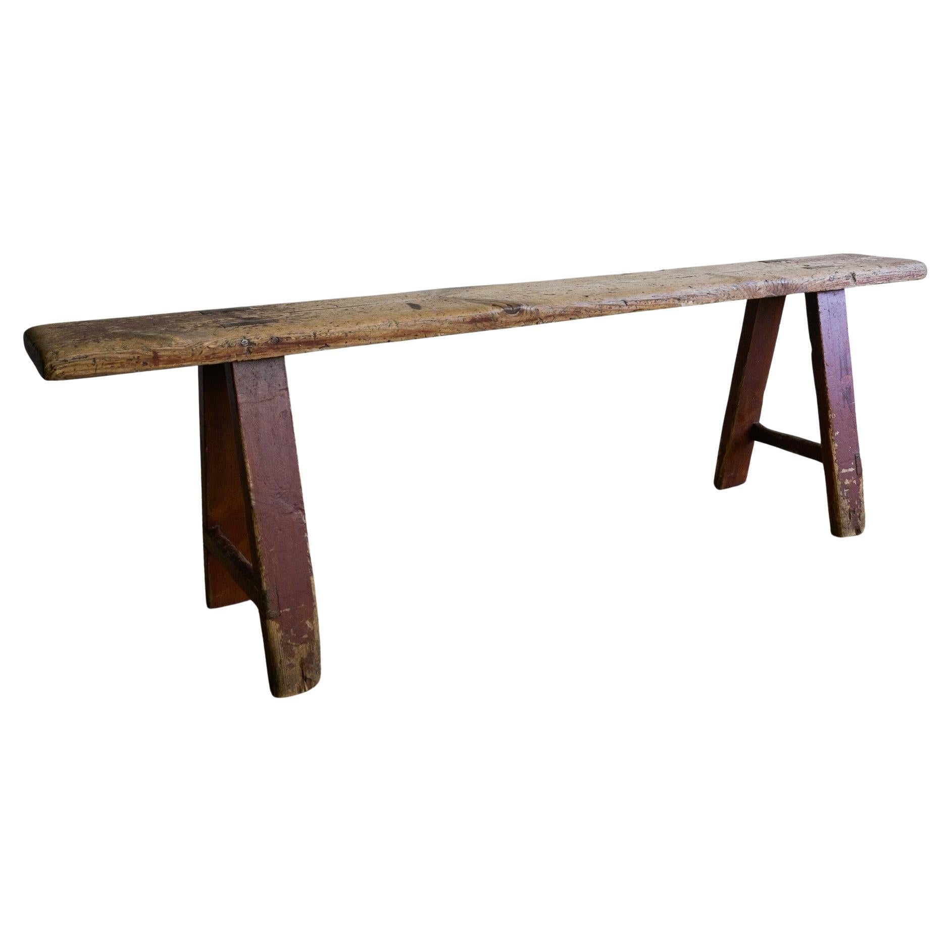 Norwegian Pine Bench ca 1830