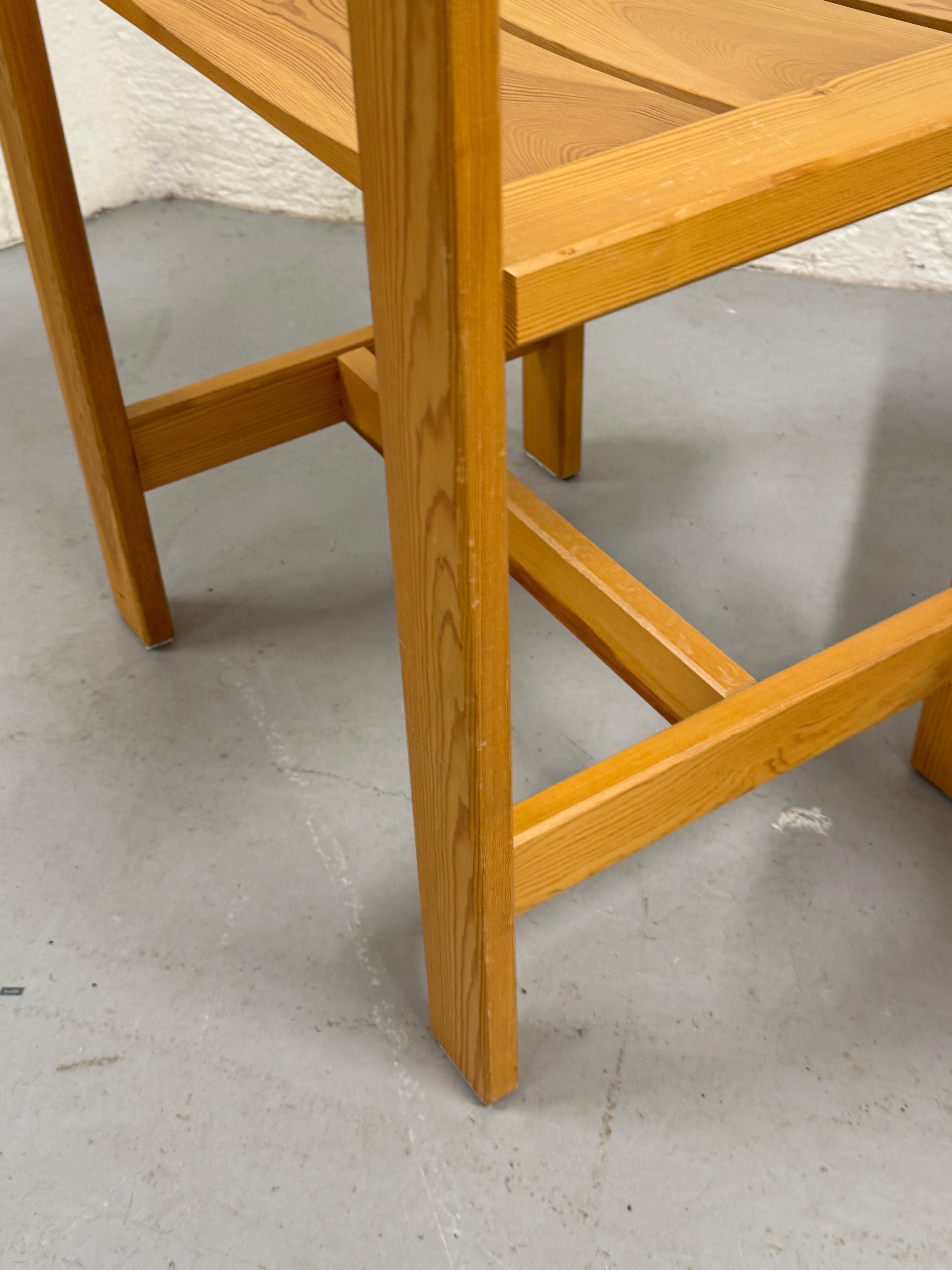 Chaises norvégiennes en pin par Edvin Helseth, Norvège, années 1970 en vente 2