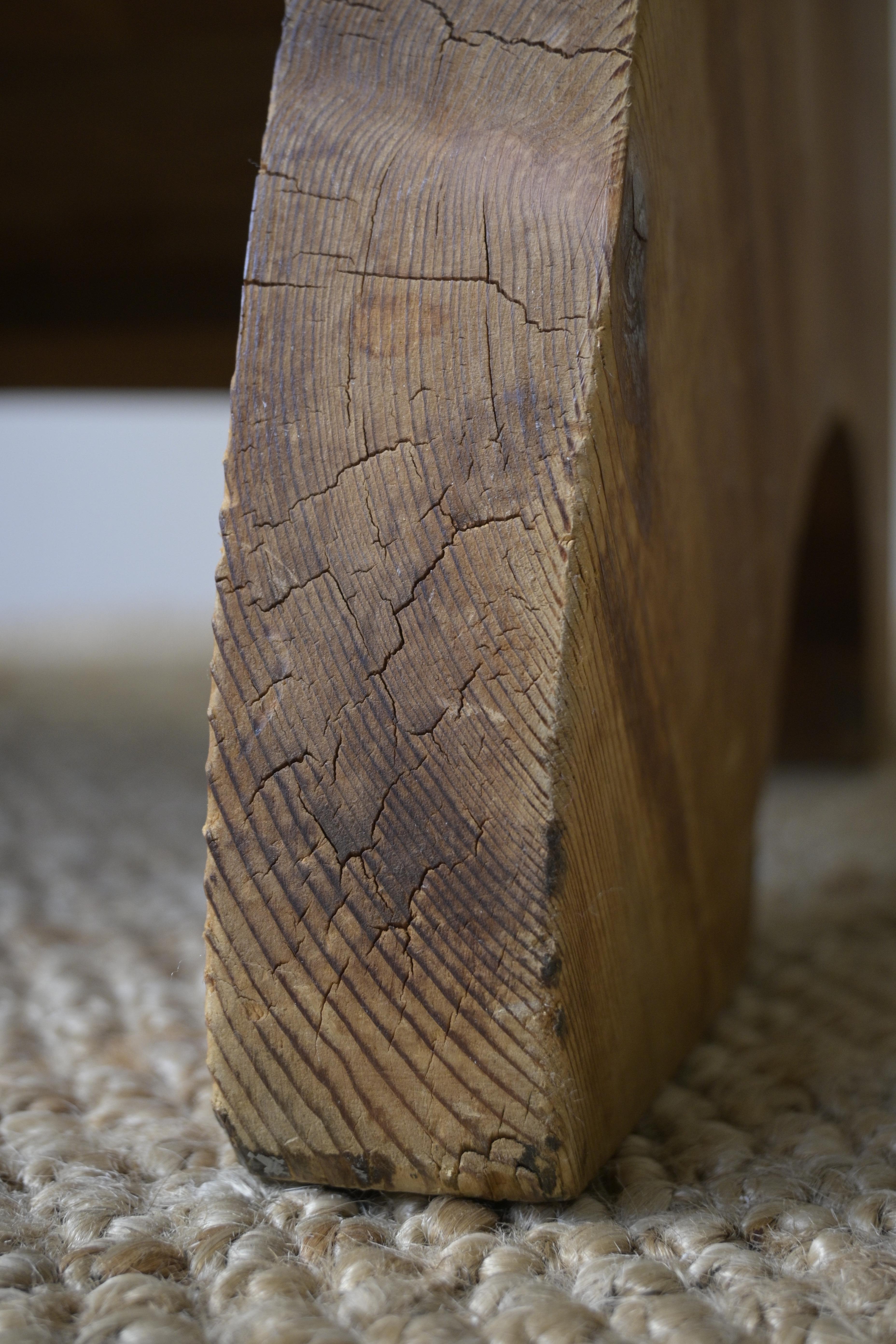 Chaise longue en pin norvégien, vers 1940 en vente 5