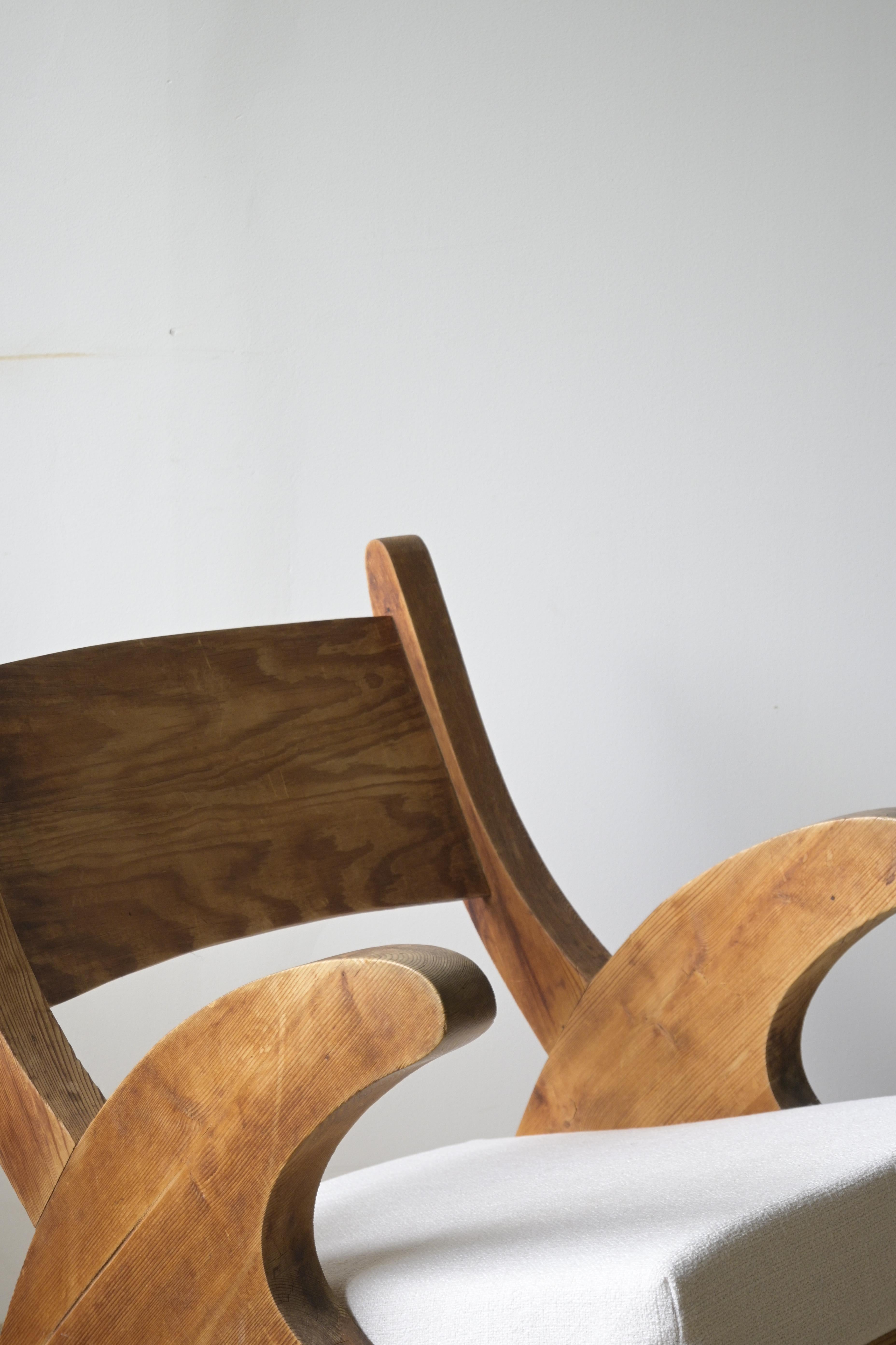 Scandinave moderne Chaise longue en pin norvégien, vers 1940 en vente