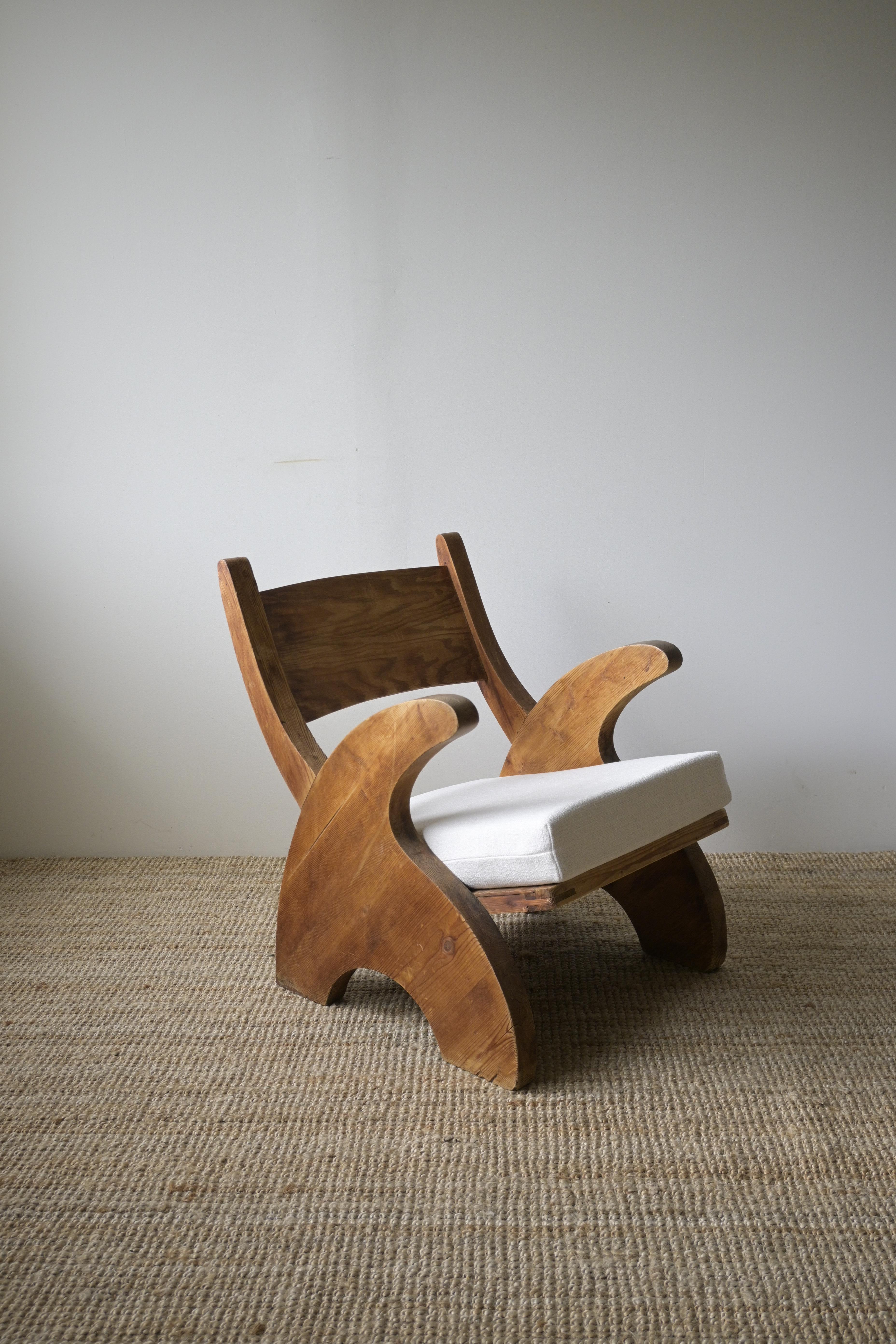 Norvégien Chaise longue en pin norvégien, vers 1940 en vente