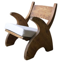 Norwegian Pine Lounge Chair, ca 1940