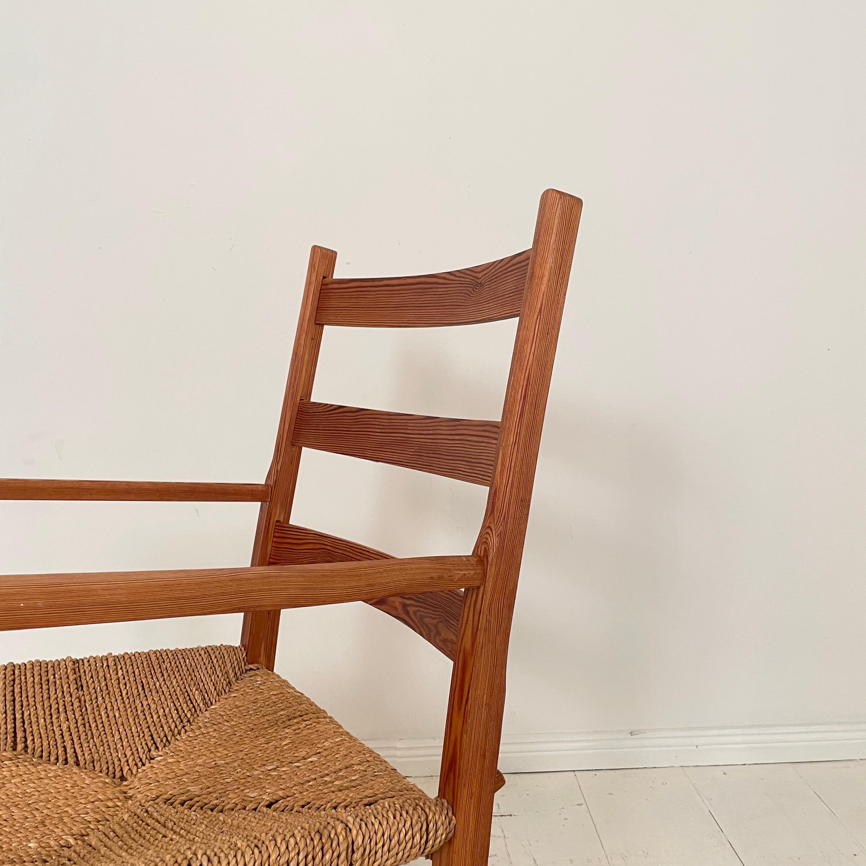 Art Deco Norwegian Rocking Chair by Aksel Hansson in Pine, 1930 For Sale