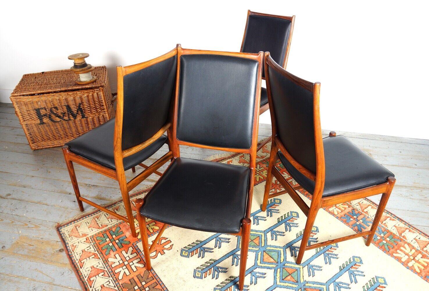 Norwegischer Palisander 60s 'Darby' Esszimmerstühle entworfen von Torbjörn Afdal (Rosenholz) im Angebot