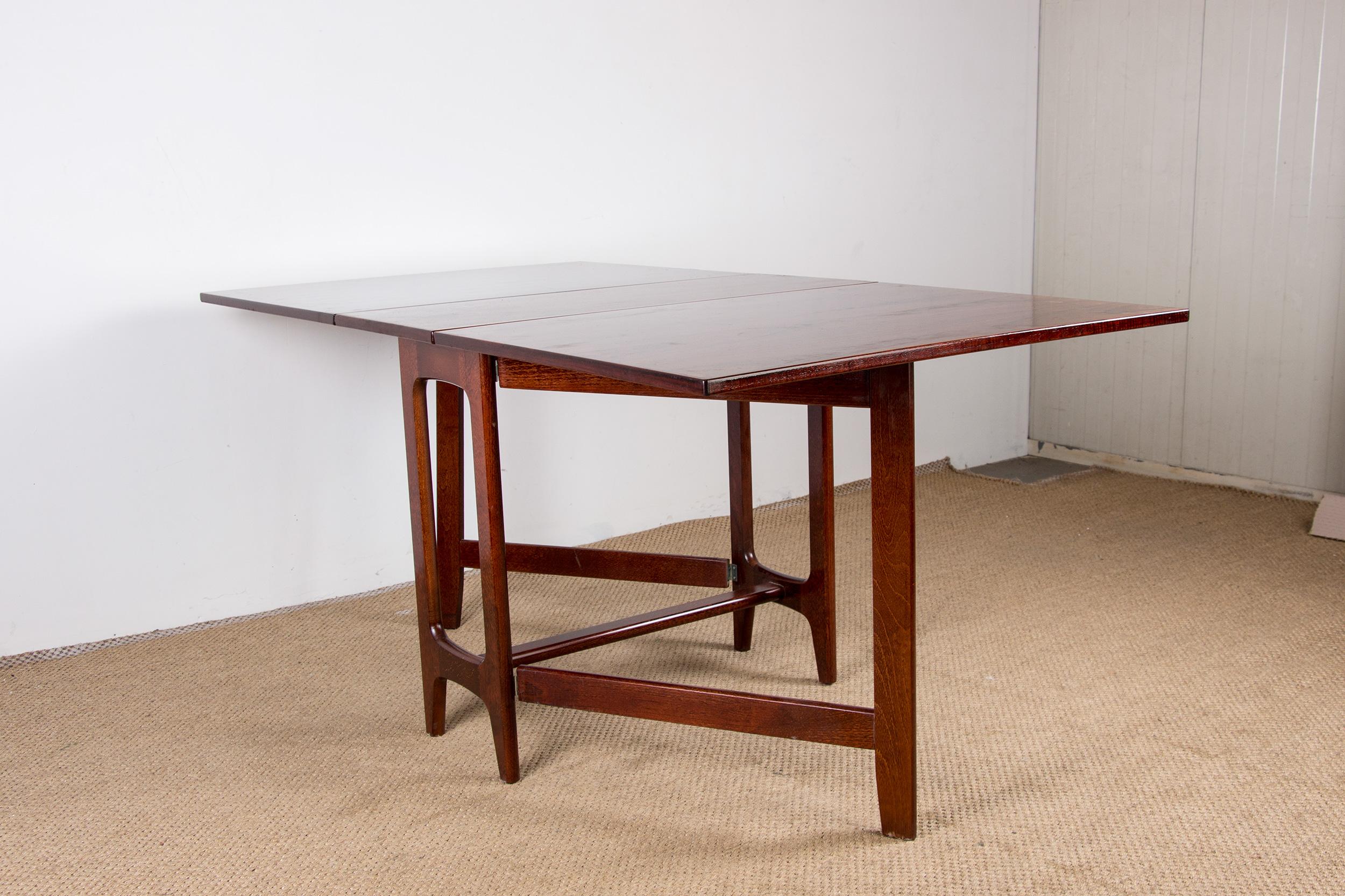 Norwegian Rosewood Folding Dining Table by Bernt Winge for Kleppes Mobelfabrik 8