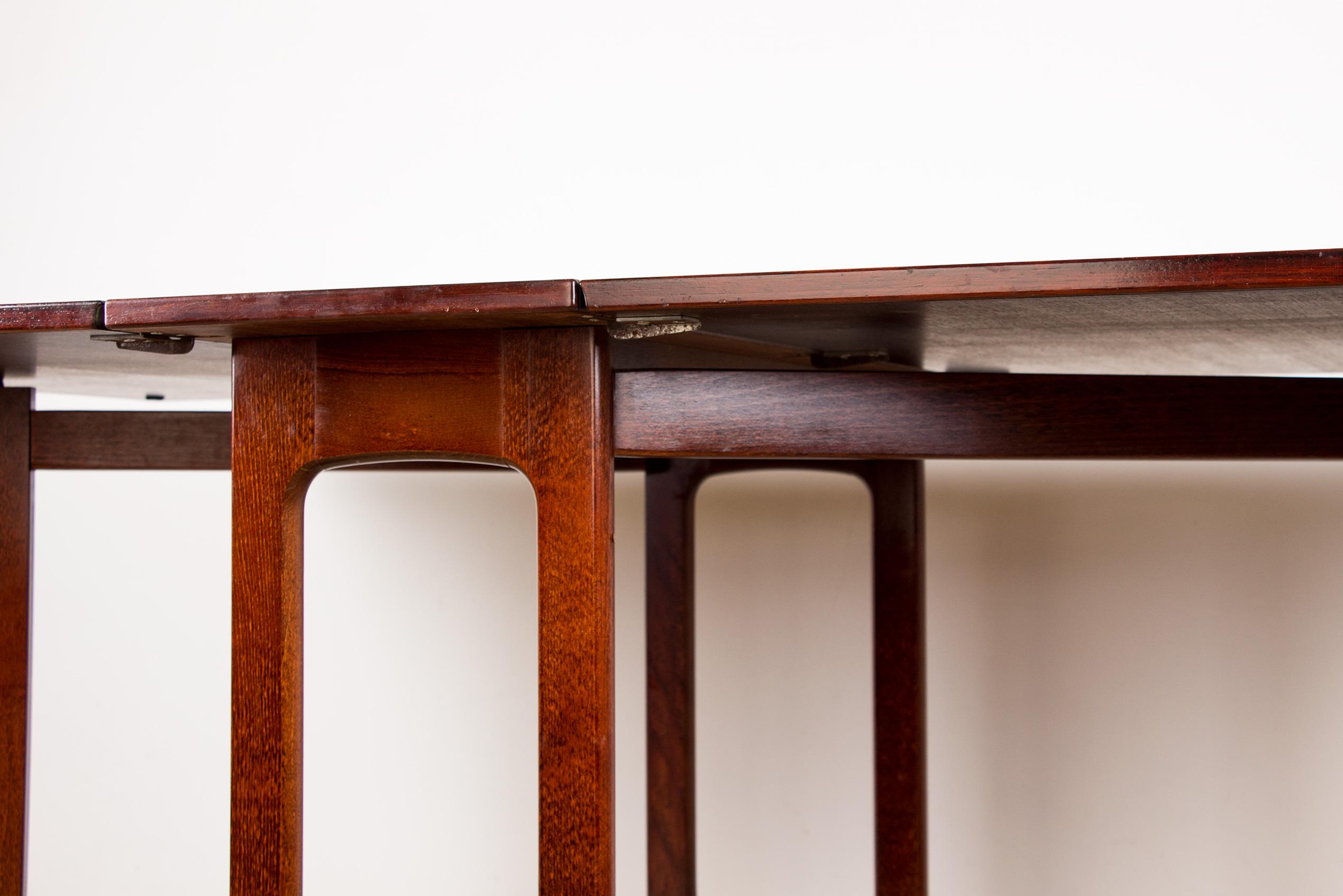 Norwegian Rosewood Folding Dining Table by Bernt Winge for Kleppes Mobelfabrik 3