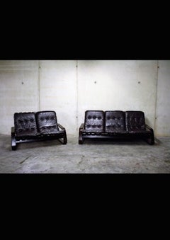Norwegian Set of 2 and 3-Seat Sofa in the Style of Soda Galvano