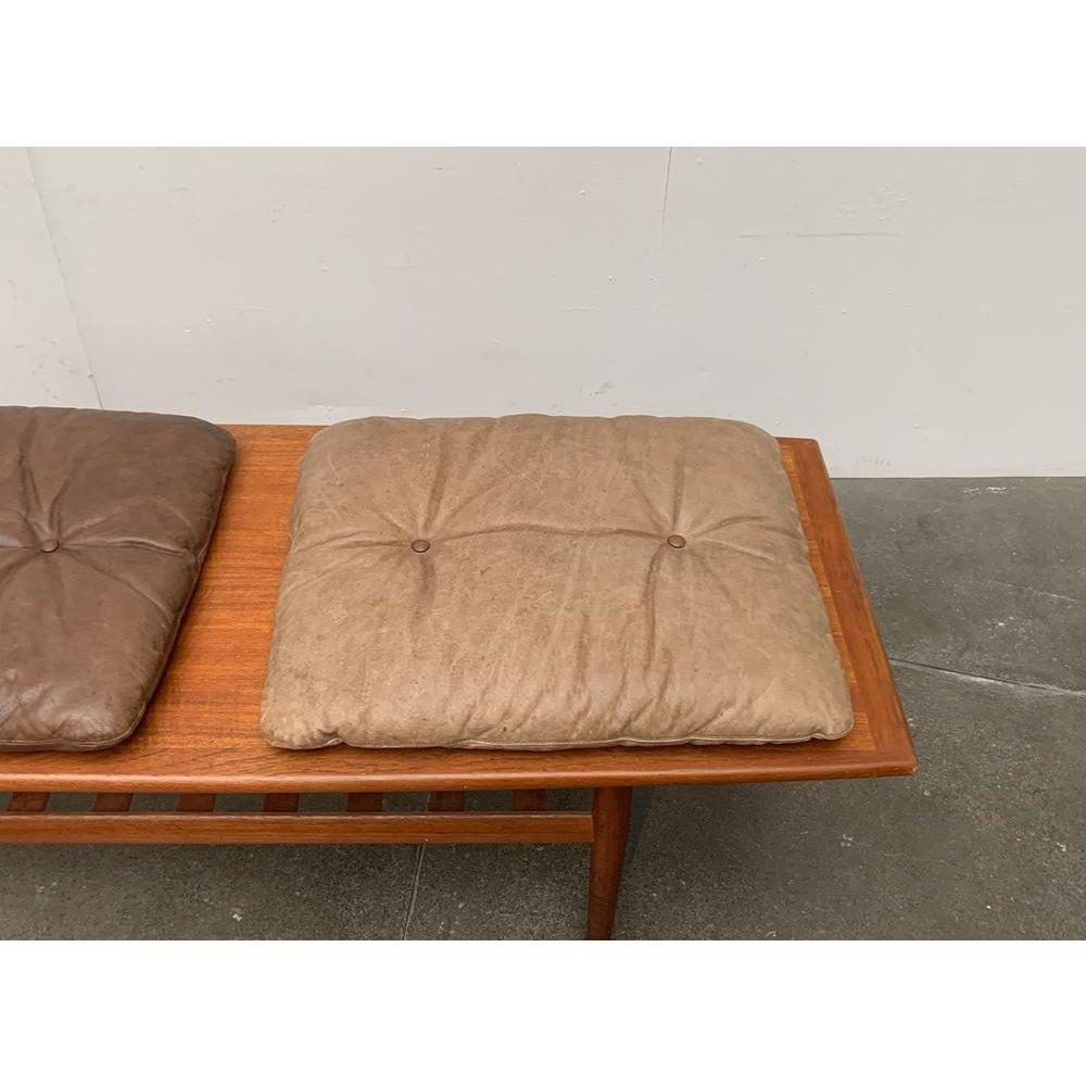 Mid-Century Modern Norwegian Siesta Lounge Chair Ottoman Leather Cushion by Ingmar Relling For Sale