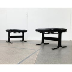 Norwegischer Siesta-Loungesessel mit Ottomane-Fußhocker von Ingmar Relling für Rybo