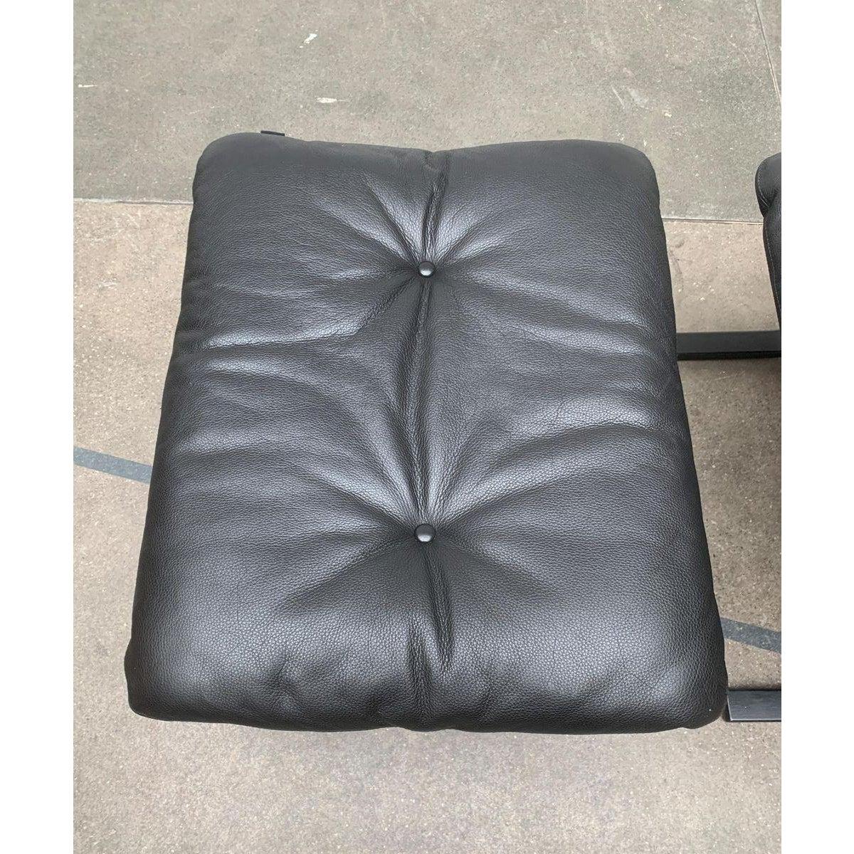 Norwegian Siesta Lounge Chair Ottomane Footstool by Ingmar Relling for Rybo For Sale 2