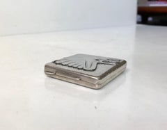 Norwegian Silver Snuff Box with the Midgaard Serpent, 1950s