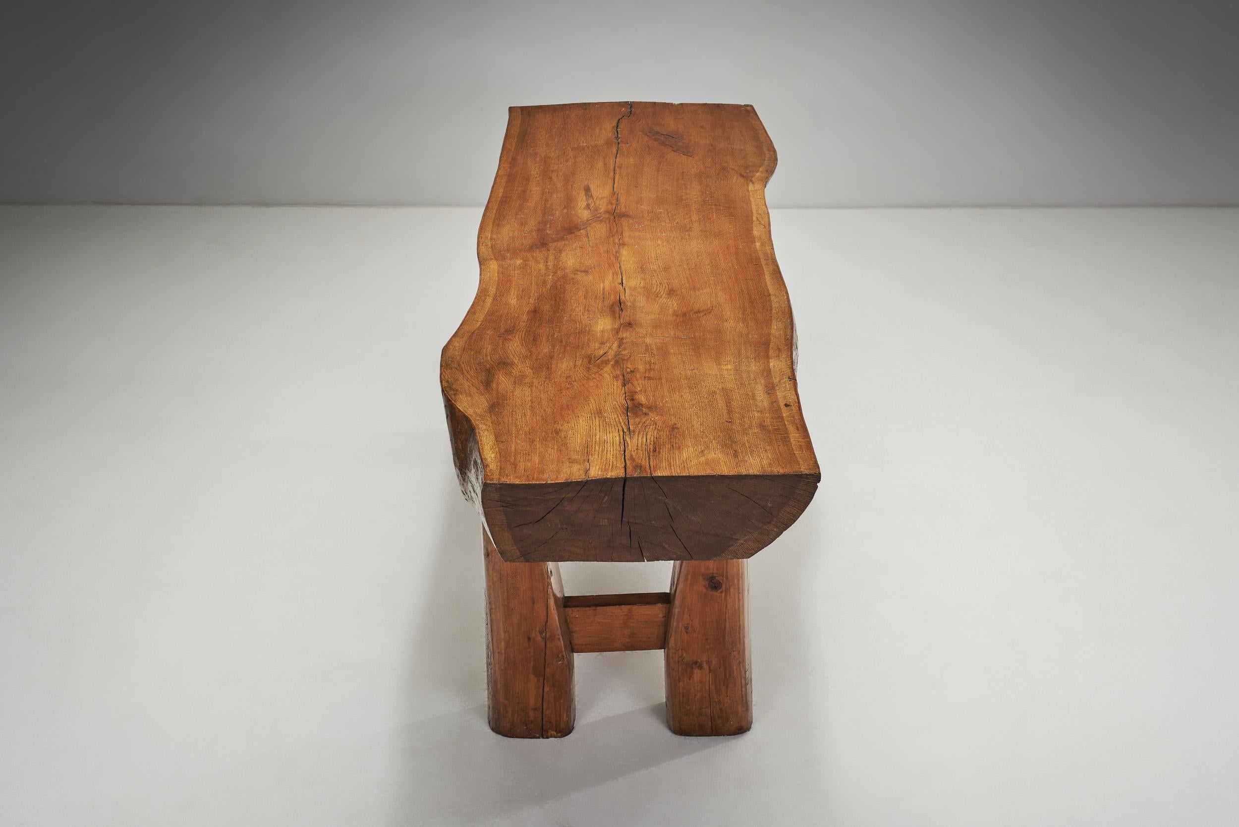Norwegian Solid Wood Dining Table, Norway early 20th century 6